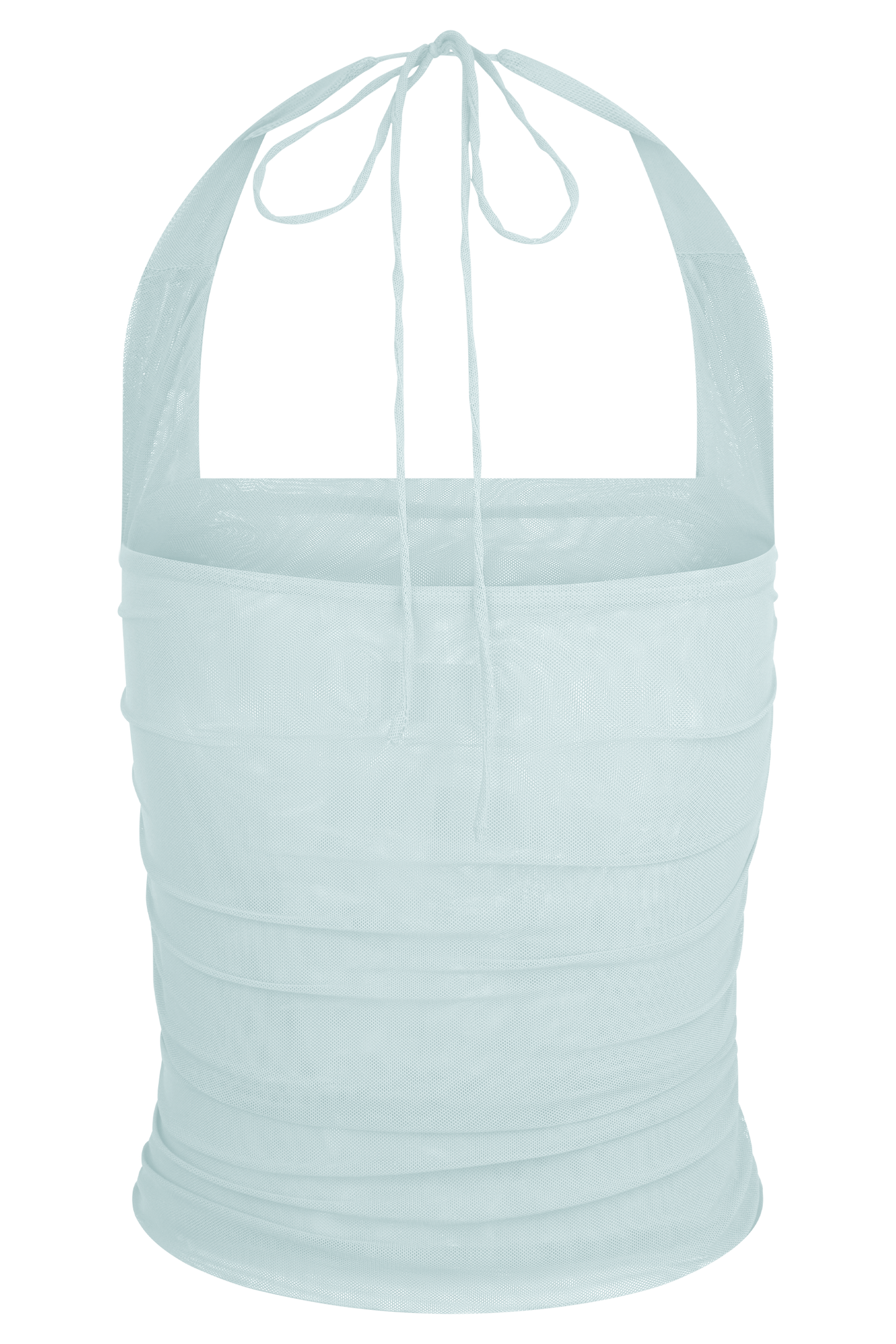 Brooklyn Mesh Crop Top - Pale Blue