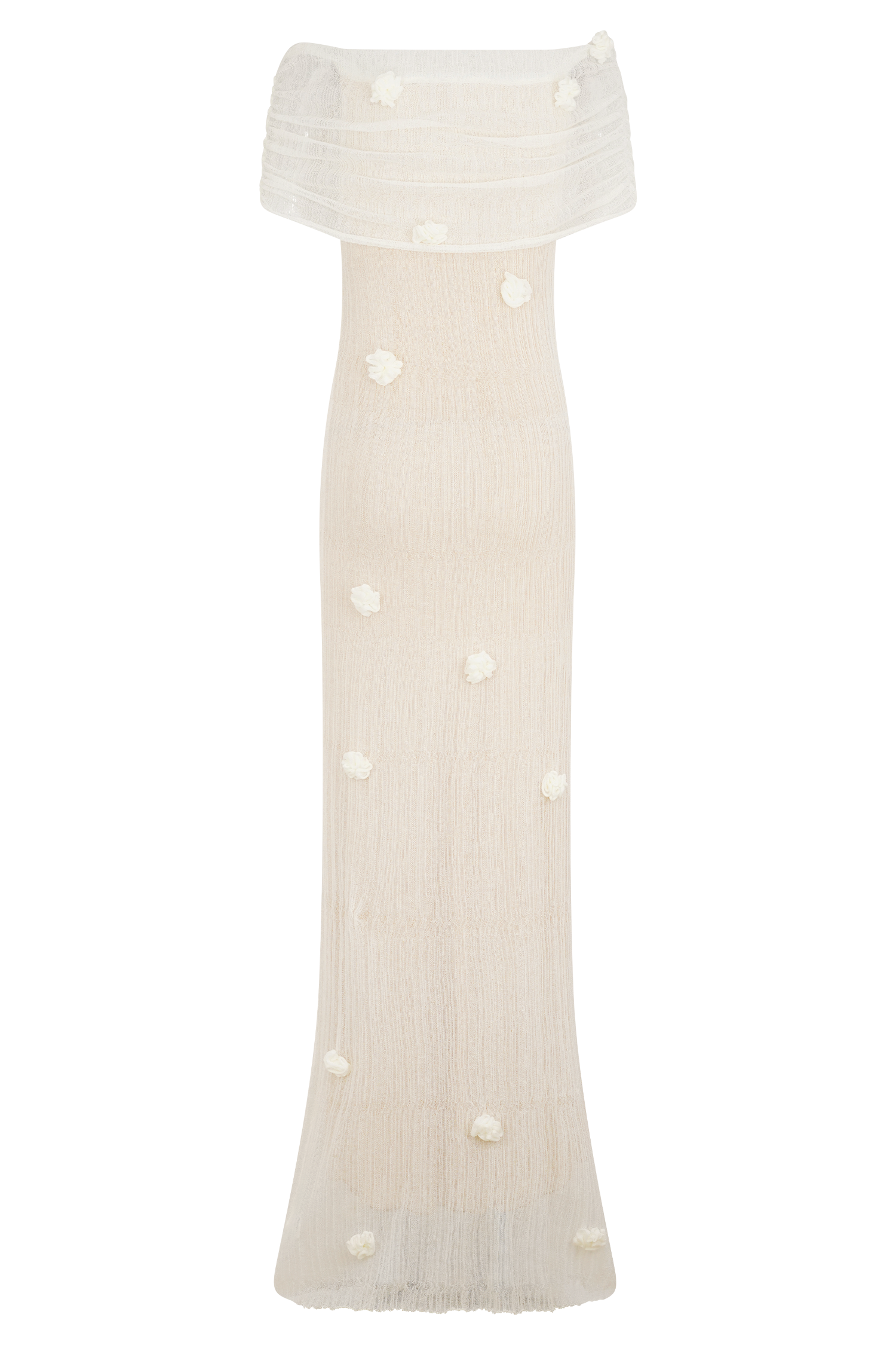 Brynn Orchid Knit Maxi Dress - Ivory #6