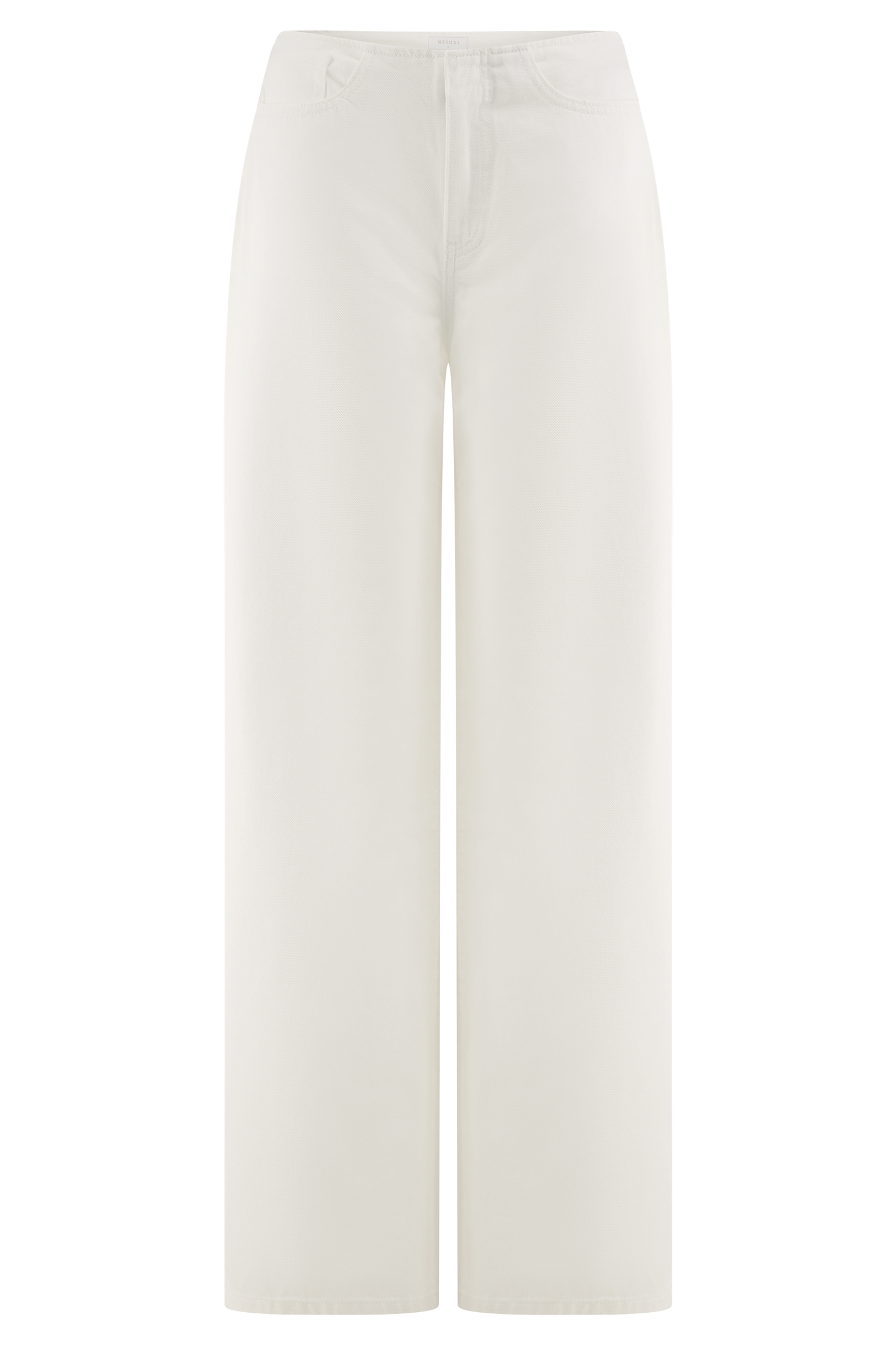 Caitlin Mid Rise Denim Jeans - White