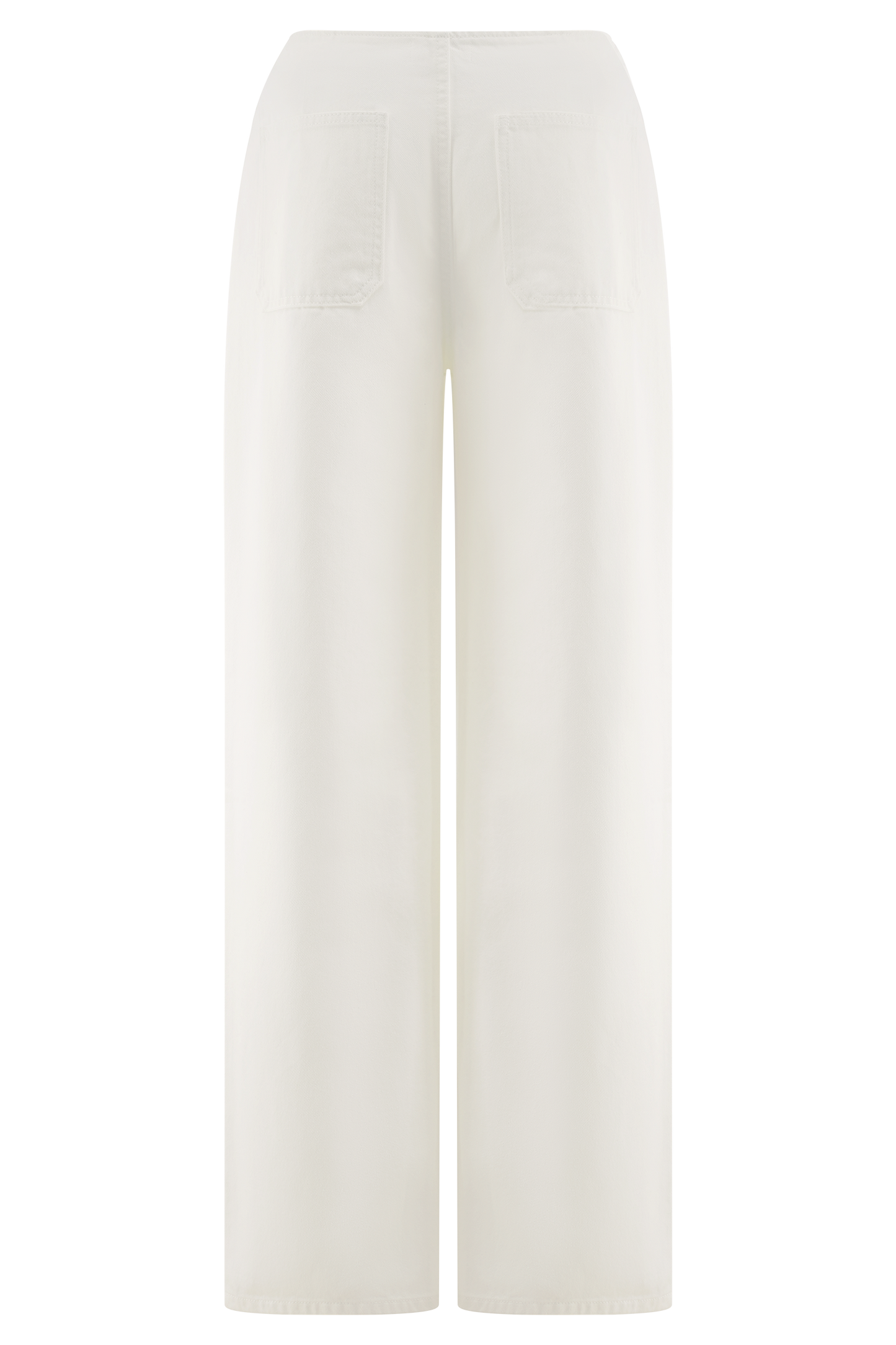 Caitlin Mid Rise Denim Jeans - White