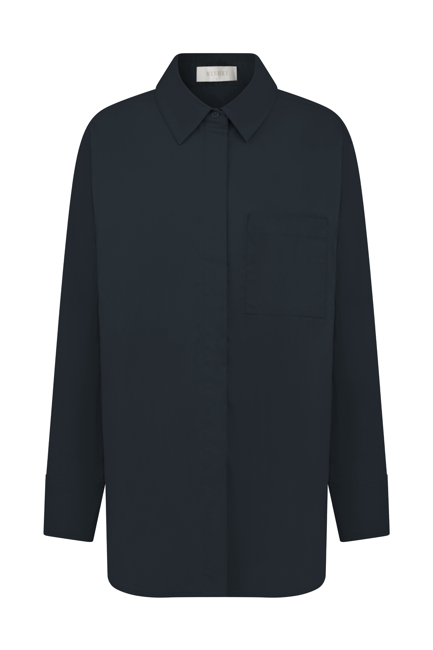 Campbell Cotton Oversized Shirt - Navy #10