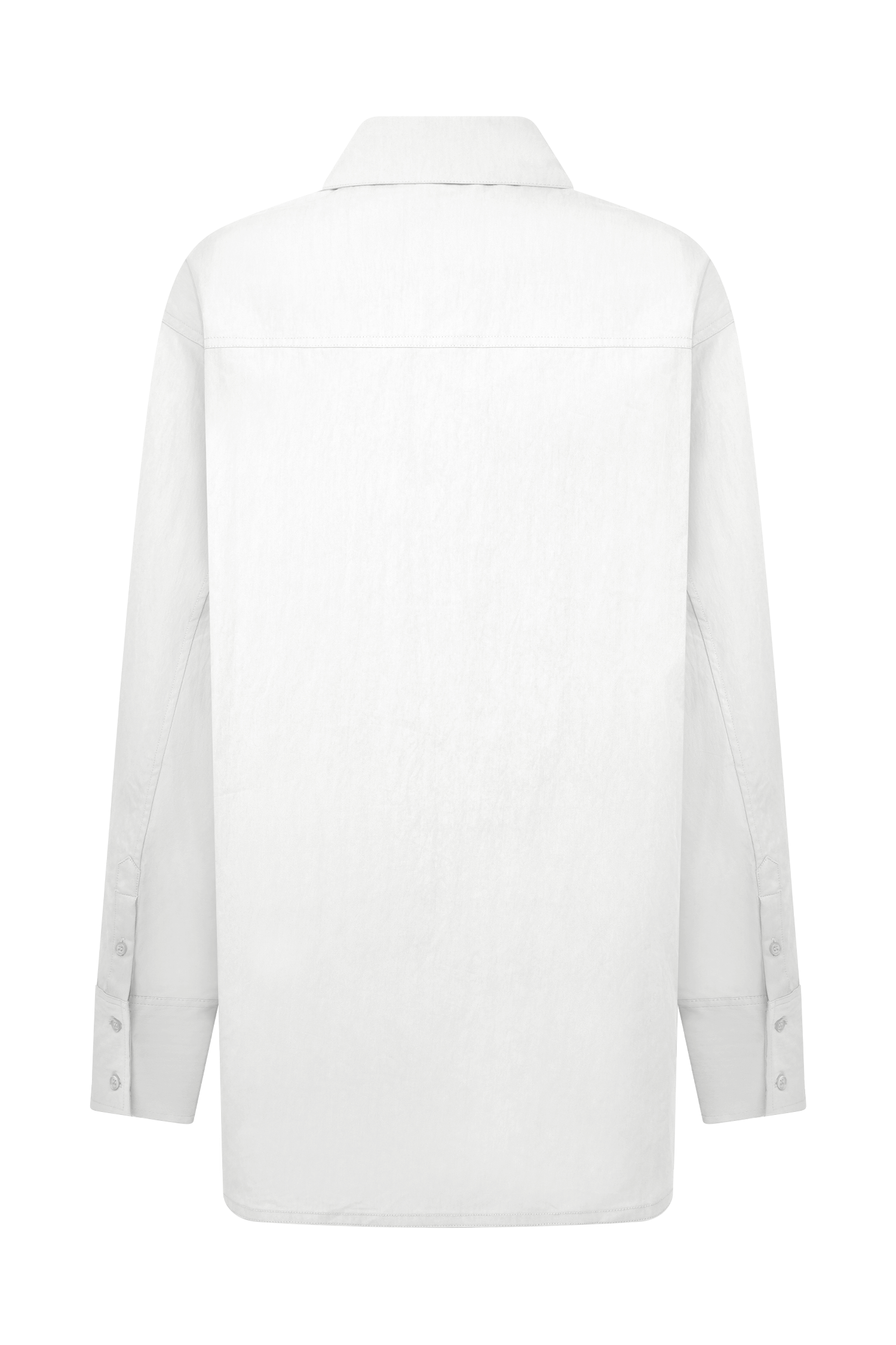 Campbell Cotton Oversized Shirt - White #8
