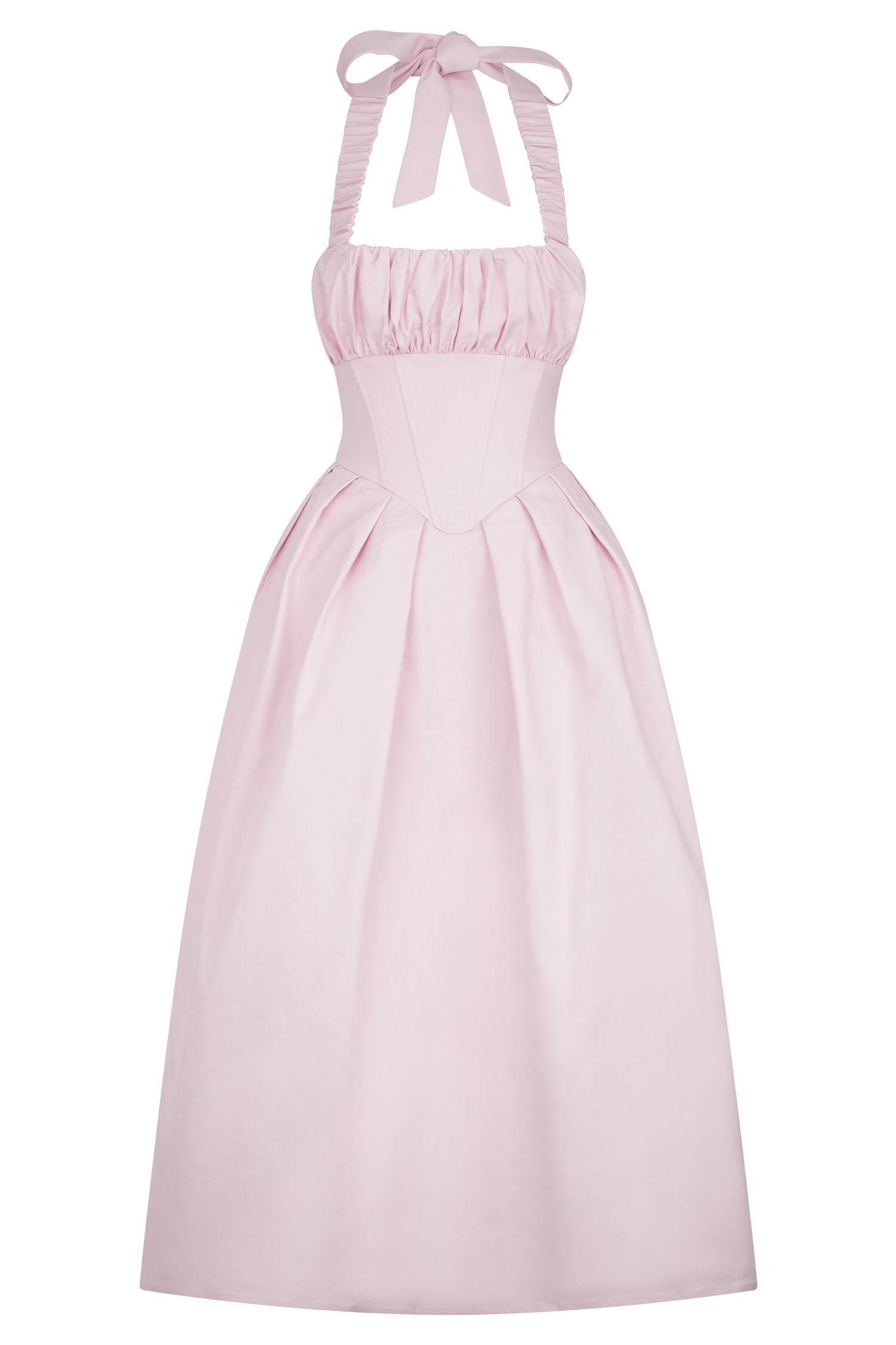 Candy Halter Midi Dress - Ballet Pink #7