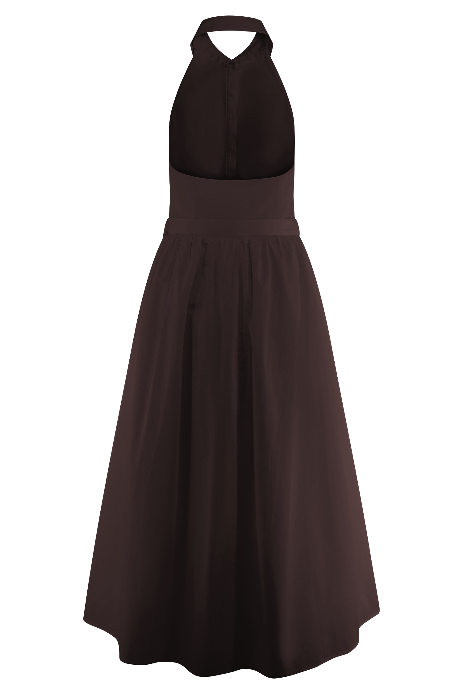 Cindy Collared Midi Dress - Chocolate #8