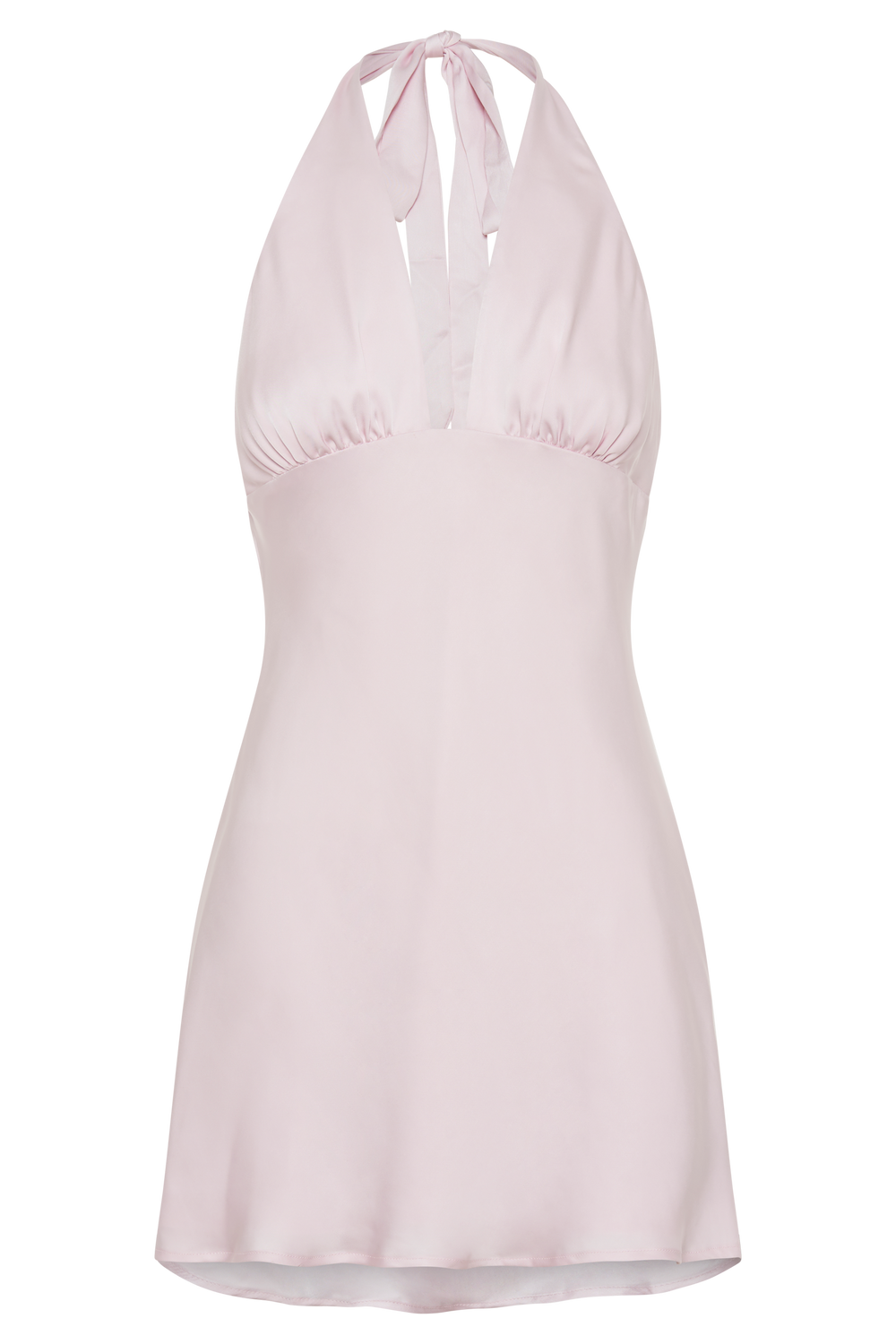 Aimee Halter Mini Dress - Fairy Floss Pink