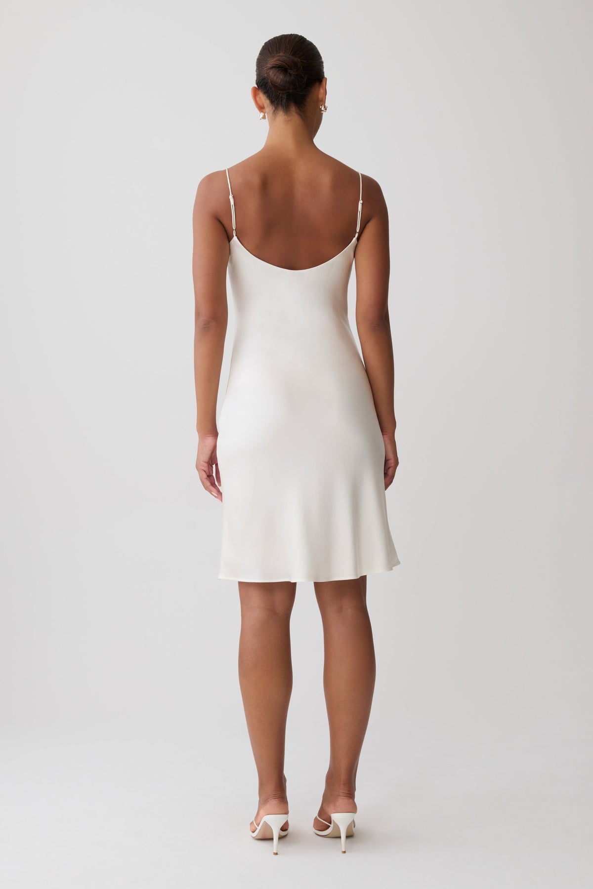 Cathal Silk Blend Midi Dress - Ivory
