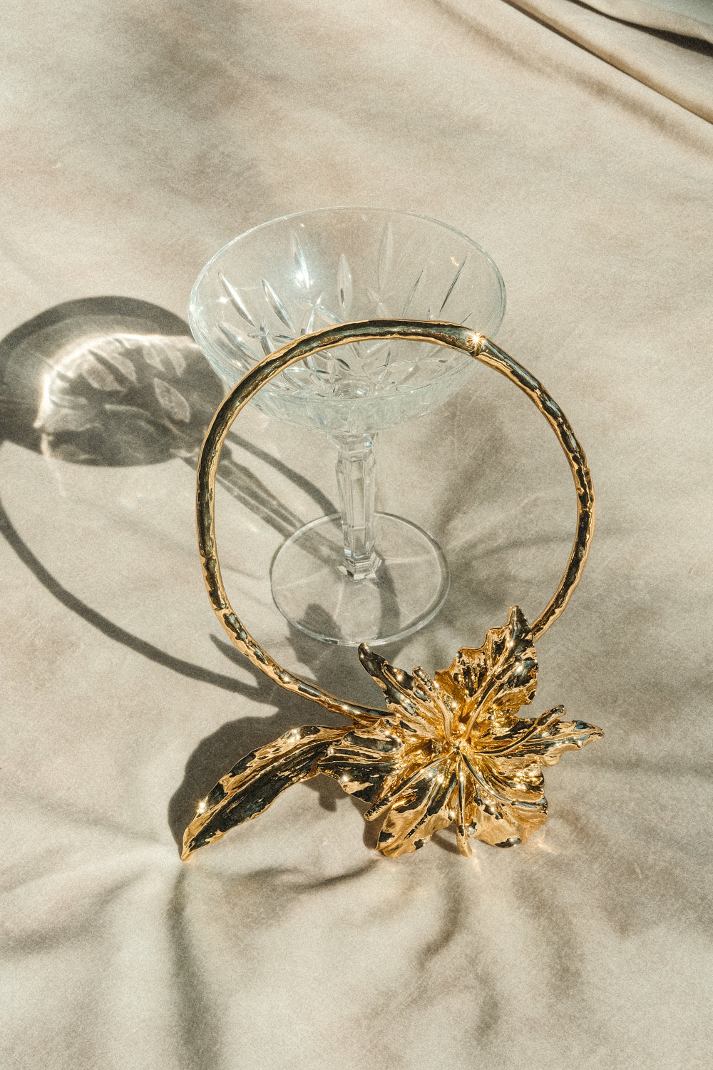 Allona Floral Choker - Gold