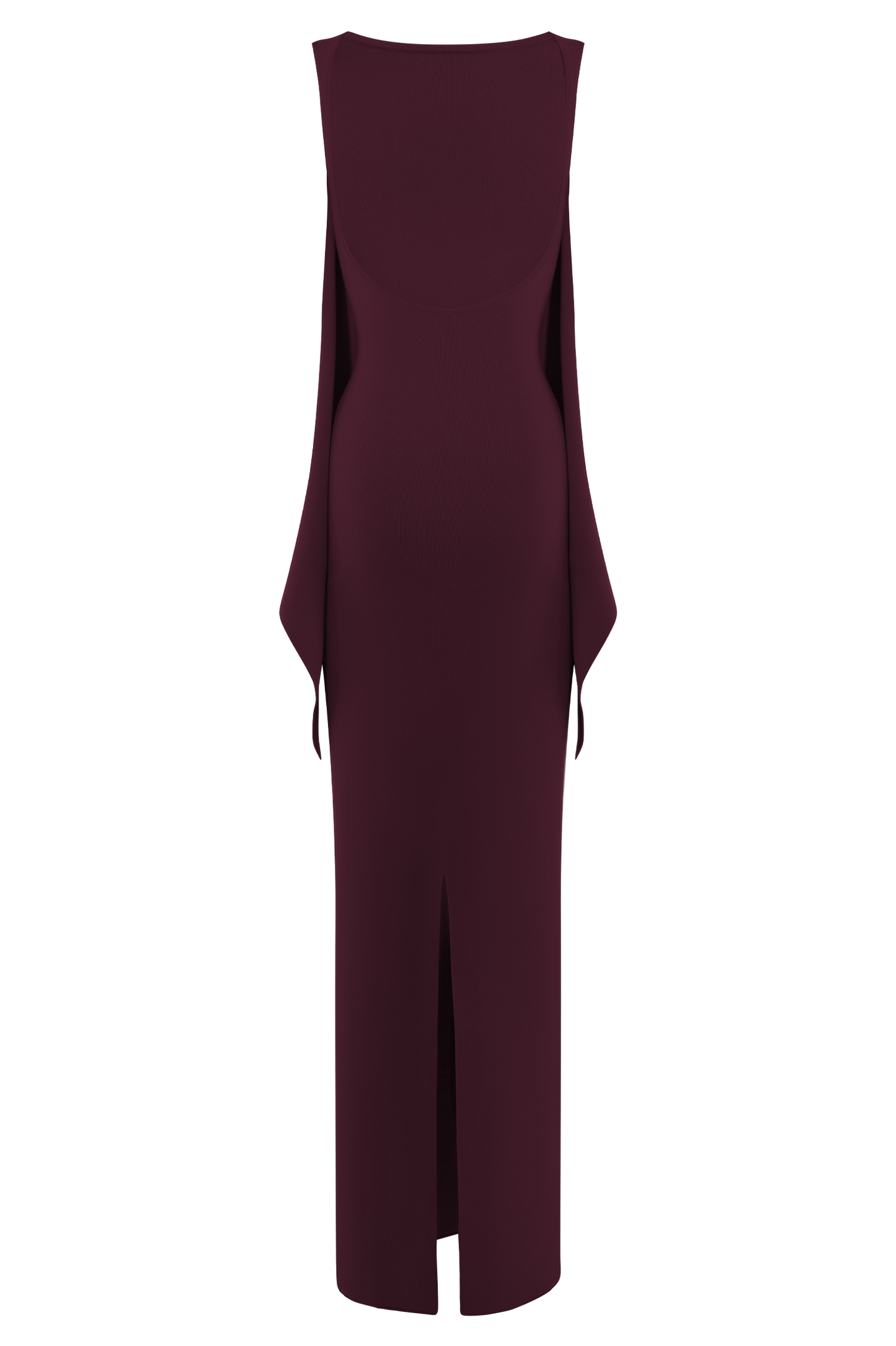 Darby Knit Scarf Maxi Dress - Merlot