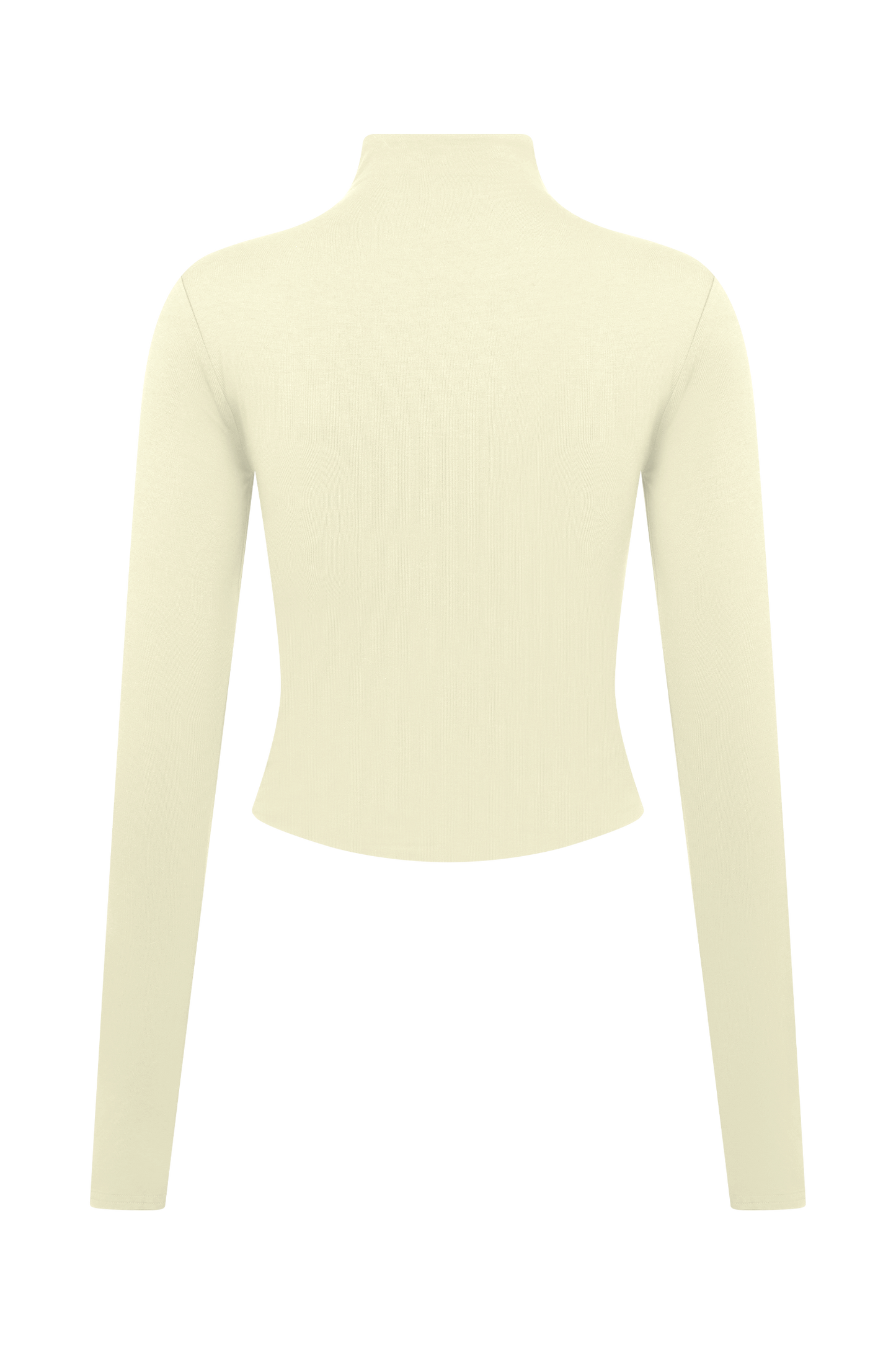 Ember Modal Long Sleeve High Neck Top - Ivory