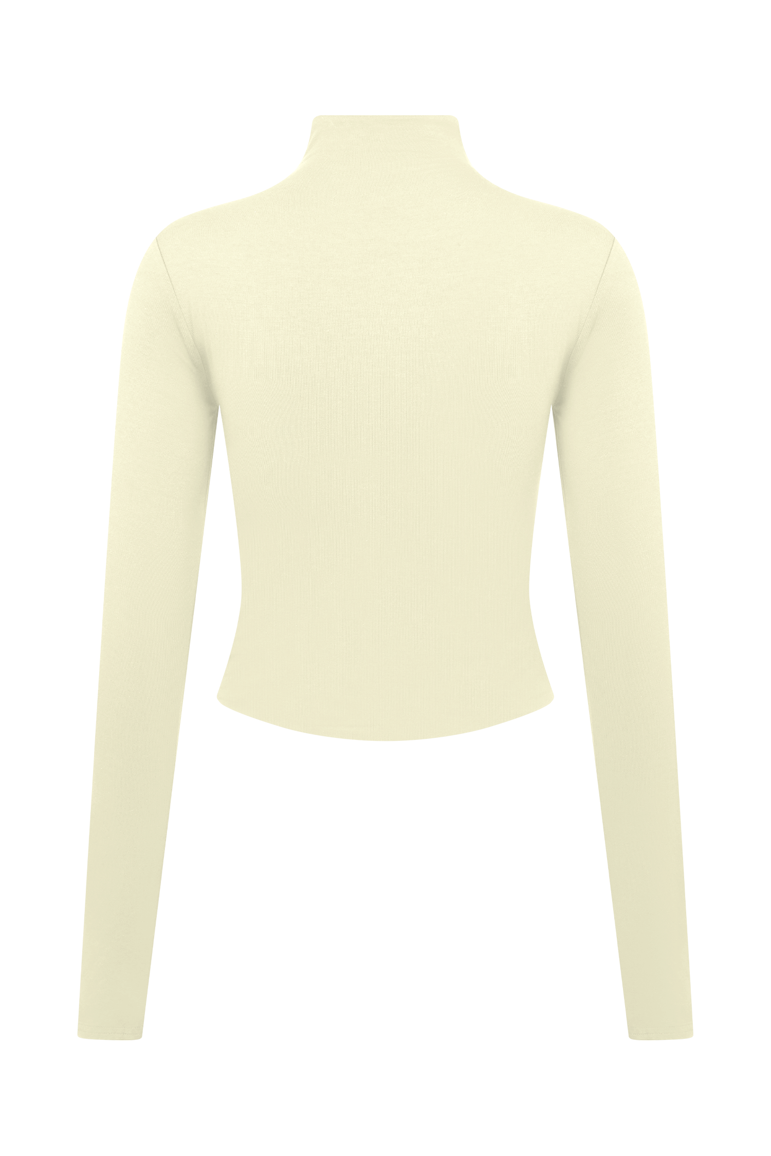 Ember Modal Long Sleeve High Neck Top - Ivory #9