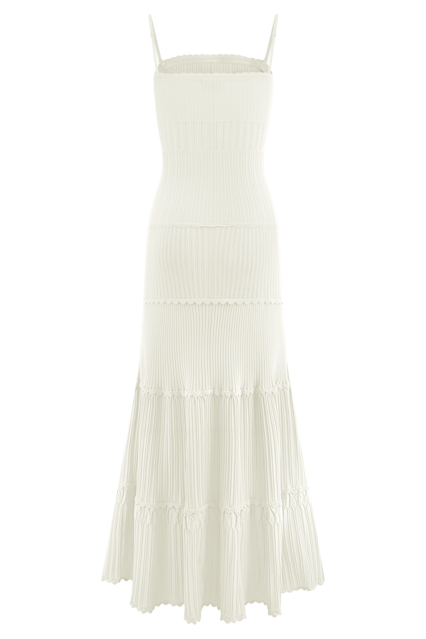 Finley Pointelle Knit Maxi Dress - Ivory