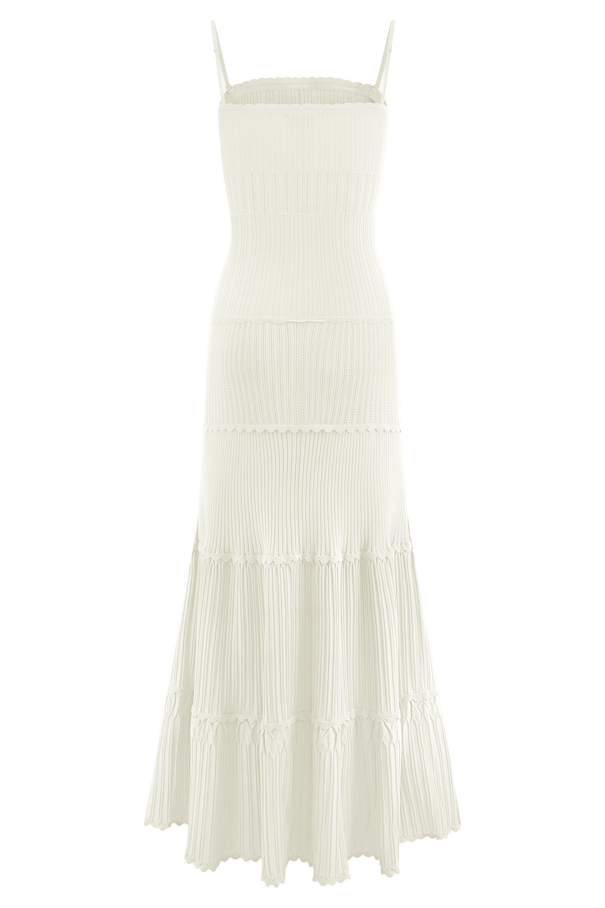 Finley Pointelle Knit Maxi Dress - Ivory