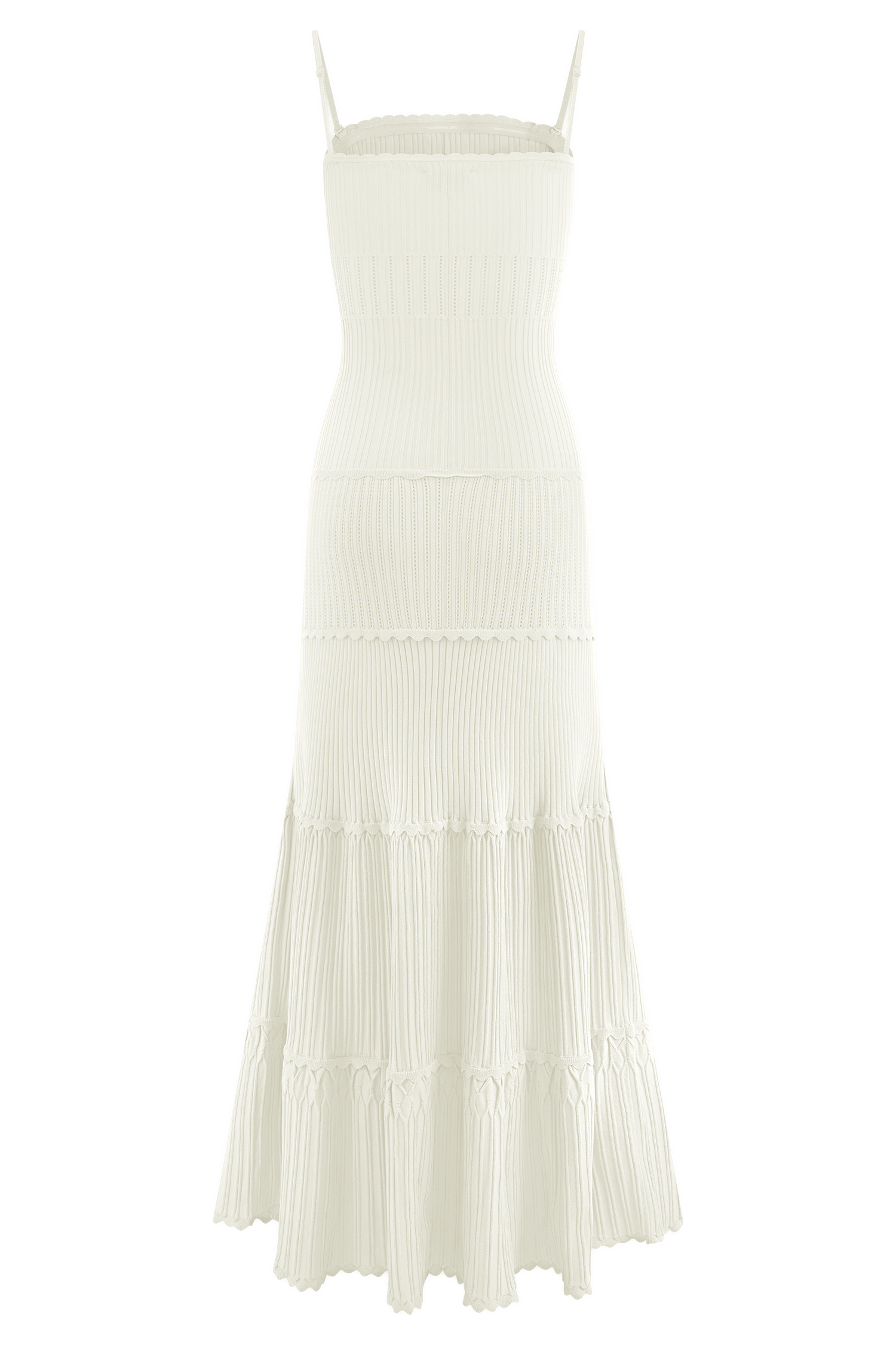 Finley Pointelle Knit Maxi Dress - Ivory #8
