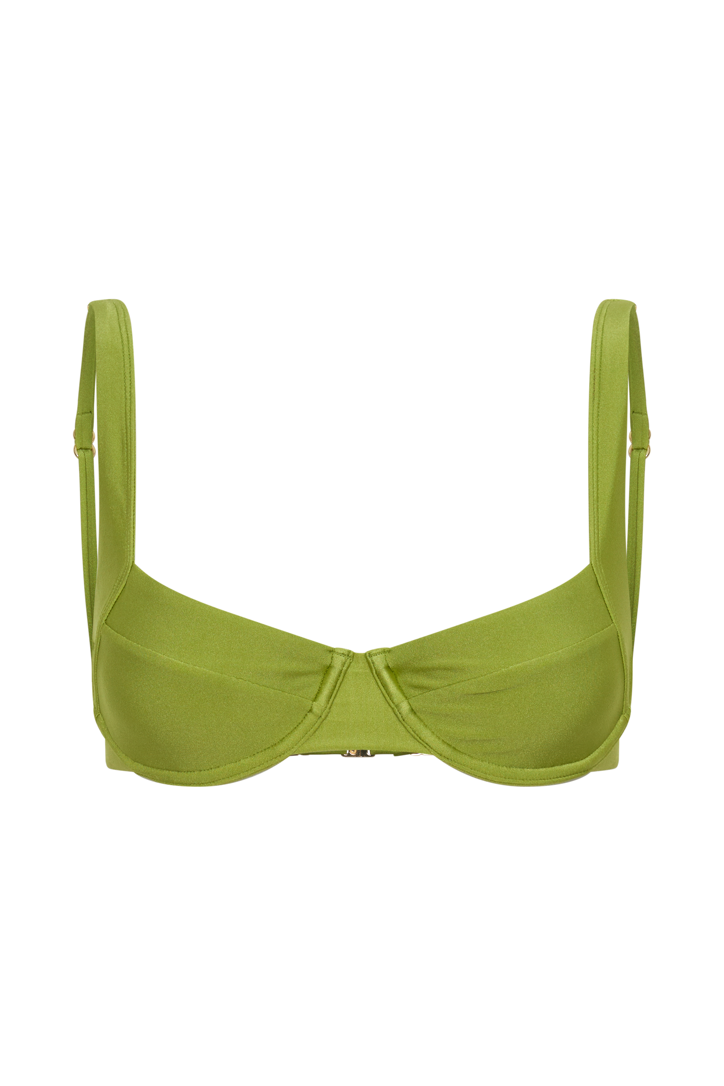 Abra Underwire Apex Bikini Top - Green