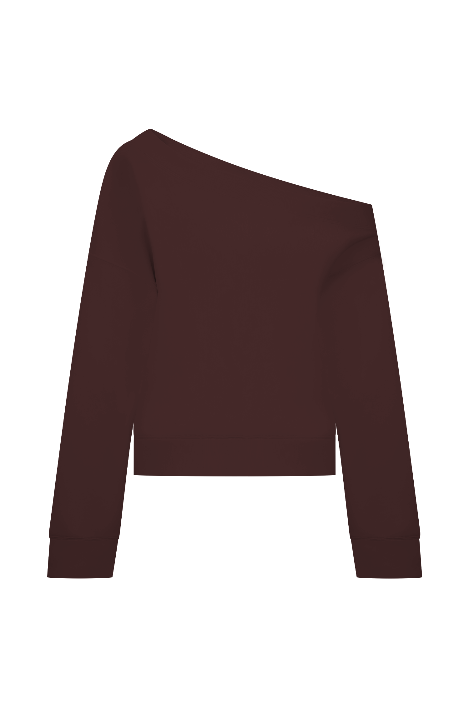 Aiden Slouchy Crew Jumper - Chocolate #9