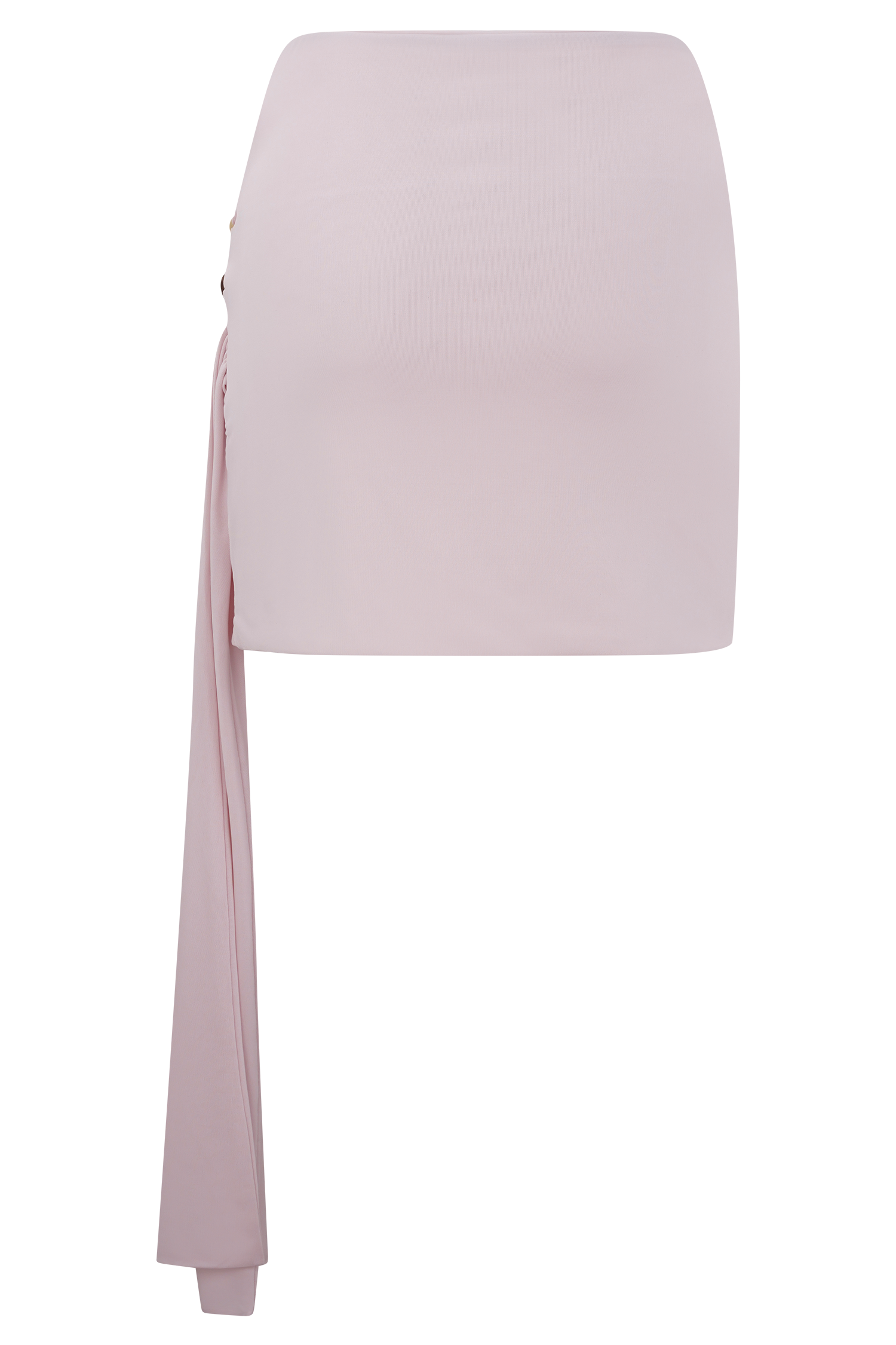 Alicent Slinky Beaded Mini Skirt - Pale Pink #6