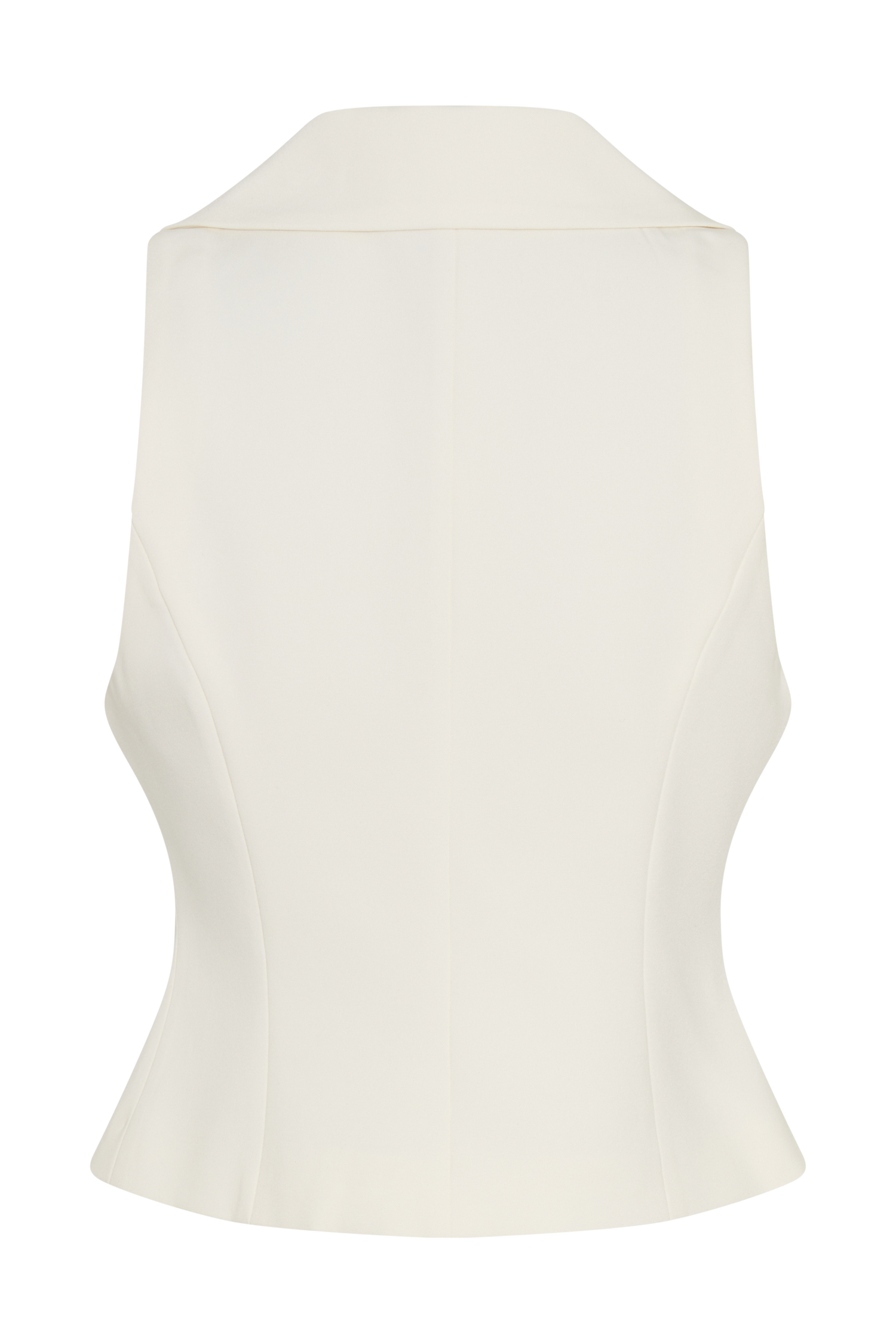 Alix Mixed Button Vest - Ivory #8