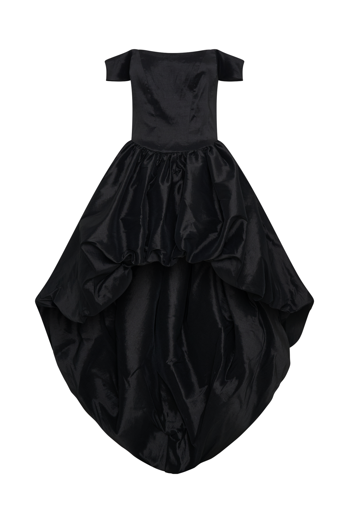 Amelia Bubble Maxi Dress - Black