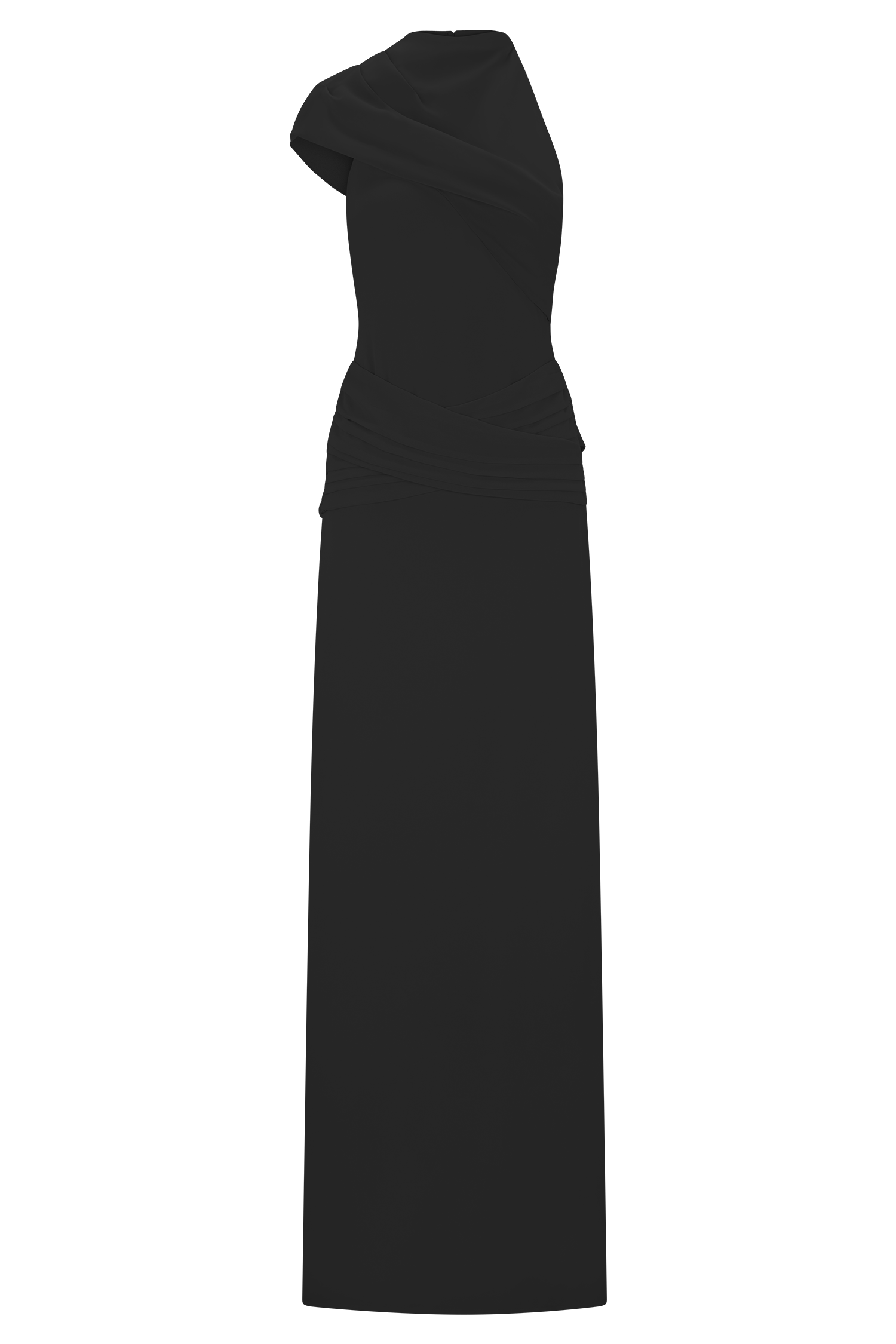 Analia Chiffon Maxi Dress - Black #8