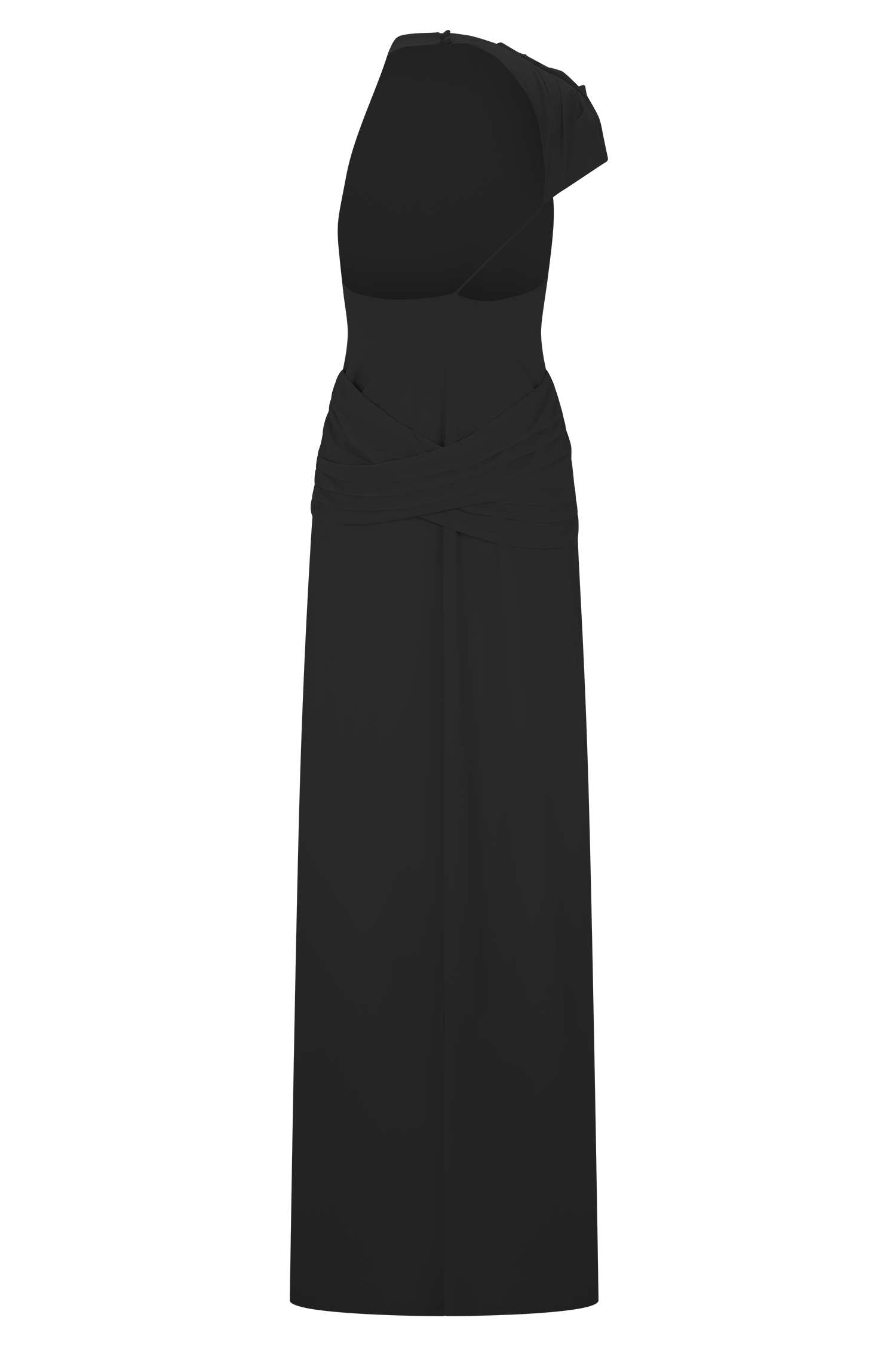 Analia Chiffon Maxi Dress - Black #7