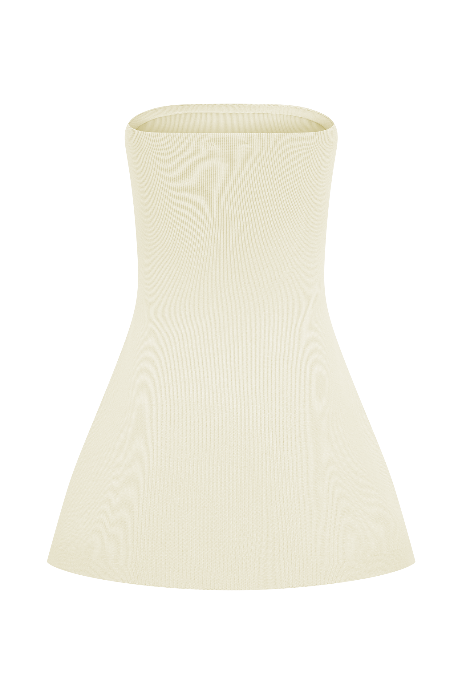 Anette Bandage Knit Strapless Top - Ivory #7