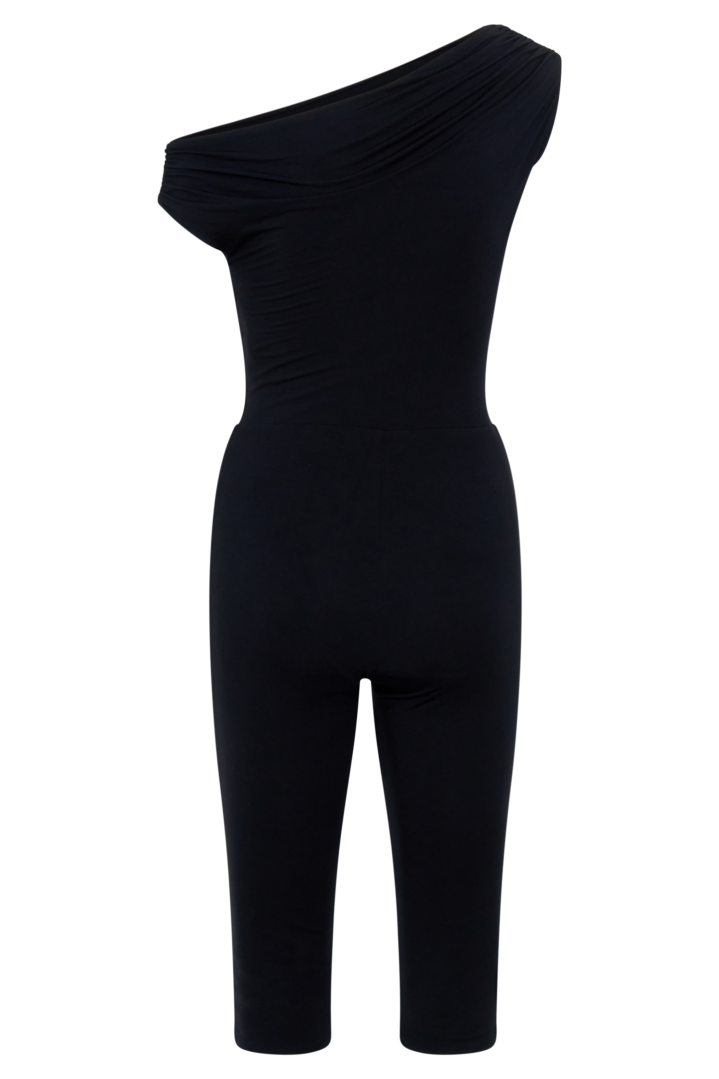Anh One Shoulder Modal Jumpsuit - Black