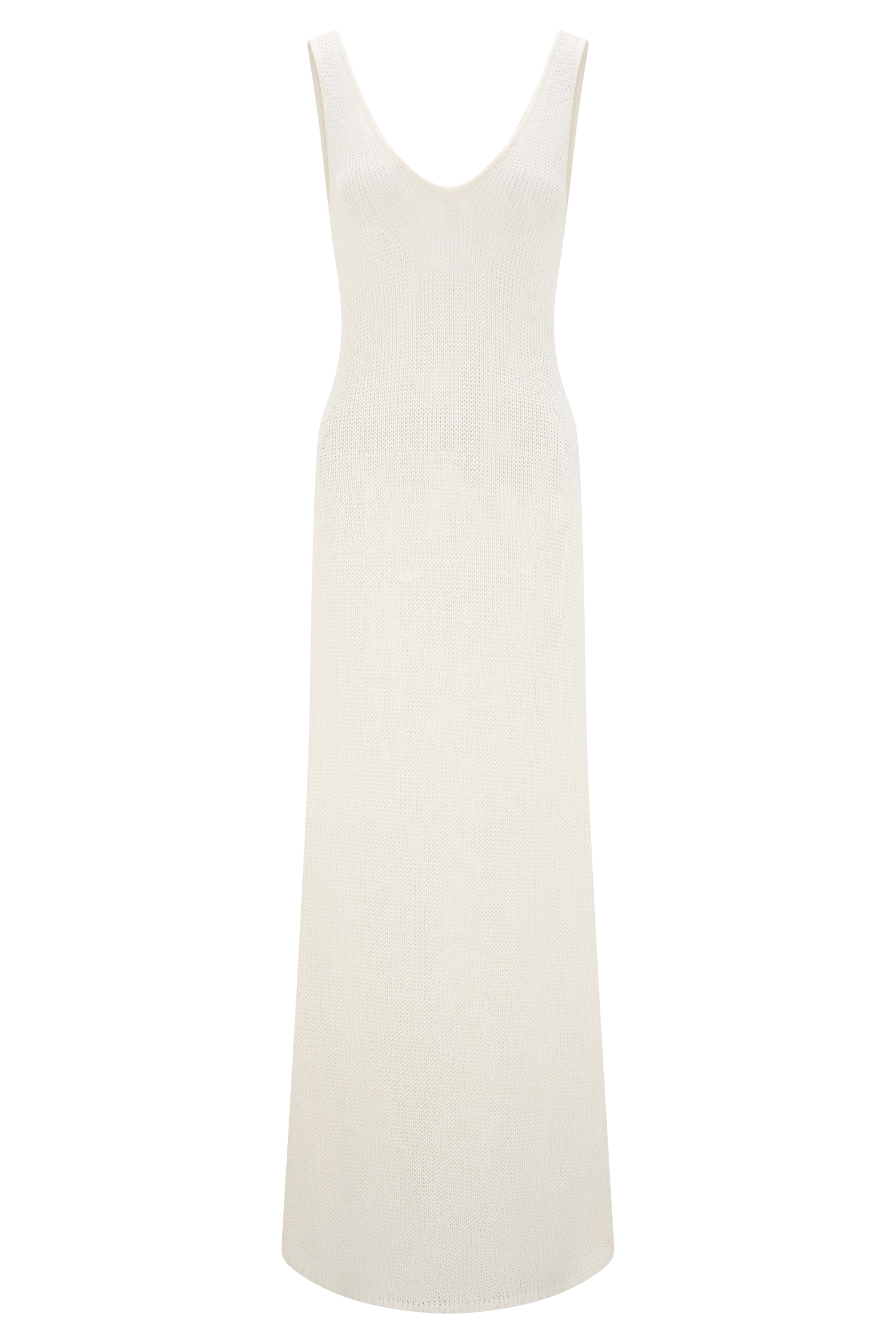 Ari Tape Yarn Knit Maxi Dress - White #8