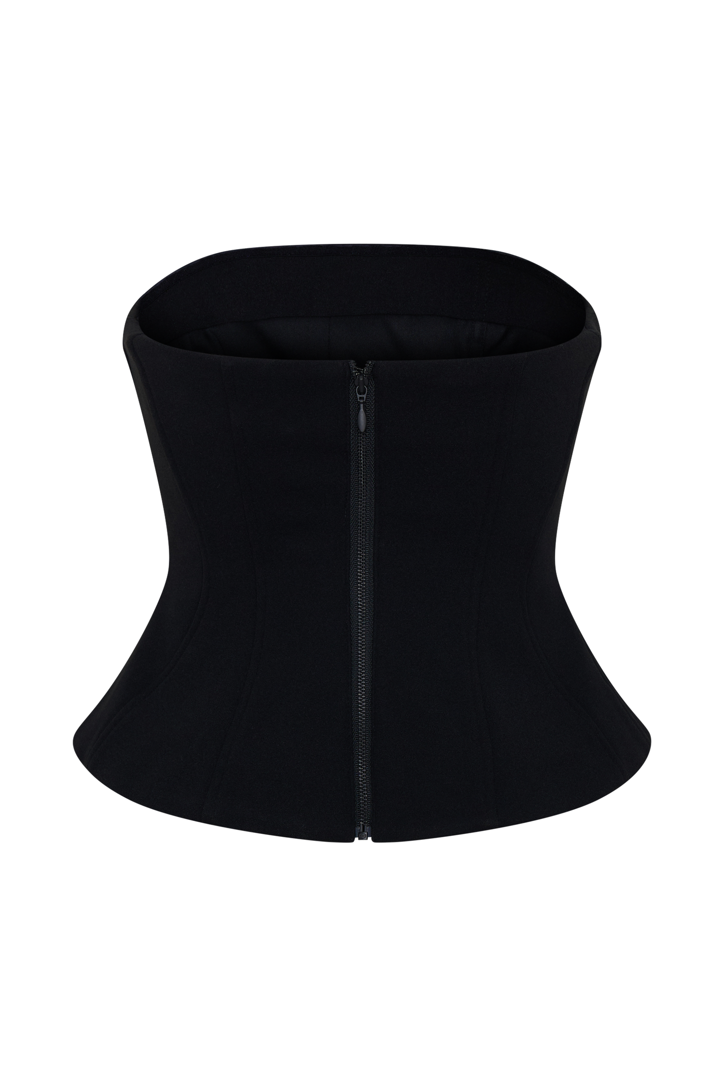 Arla Button Up Corset Top - Black