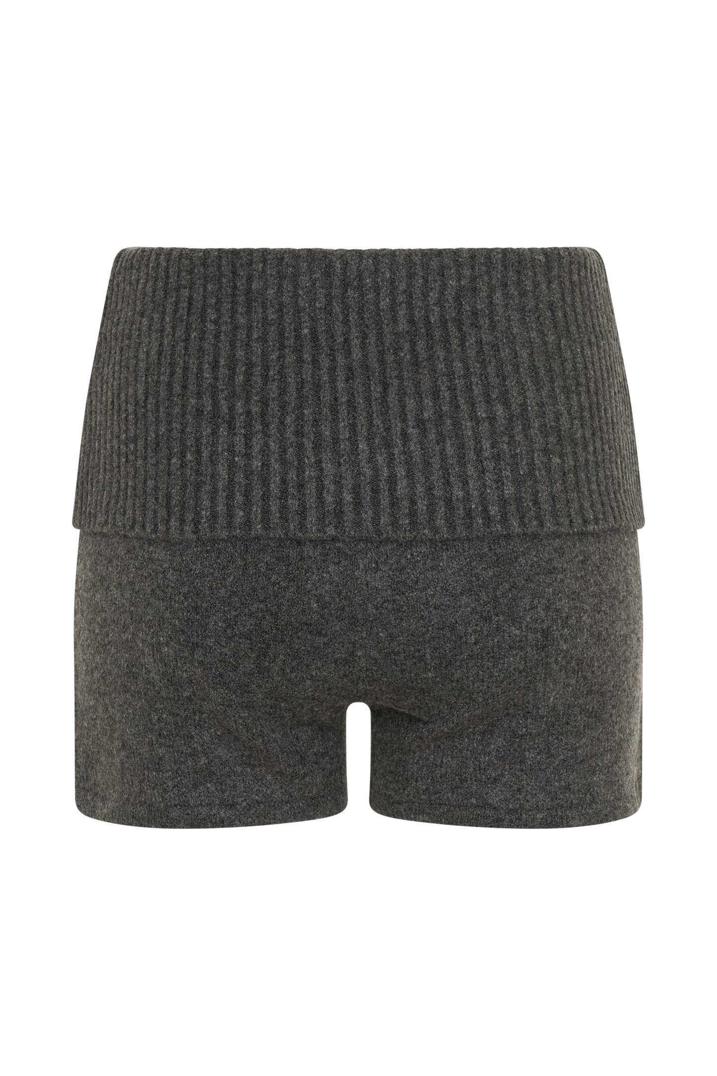Aubrey Knit Shorts - Charcoal Marle