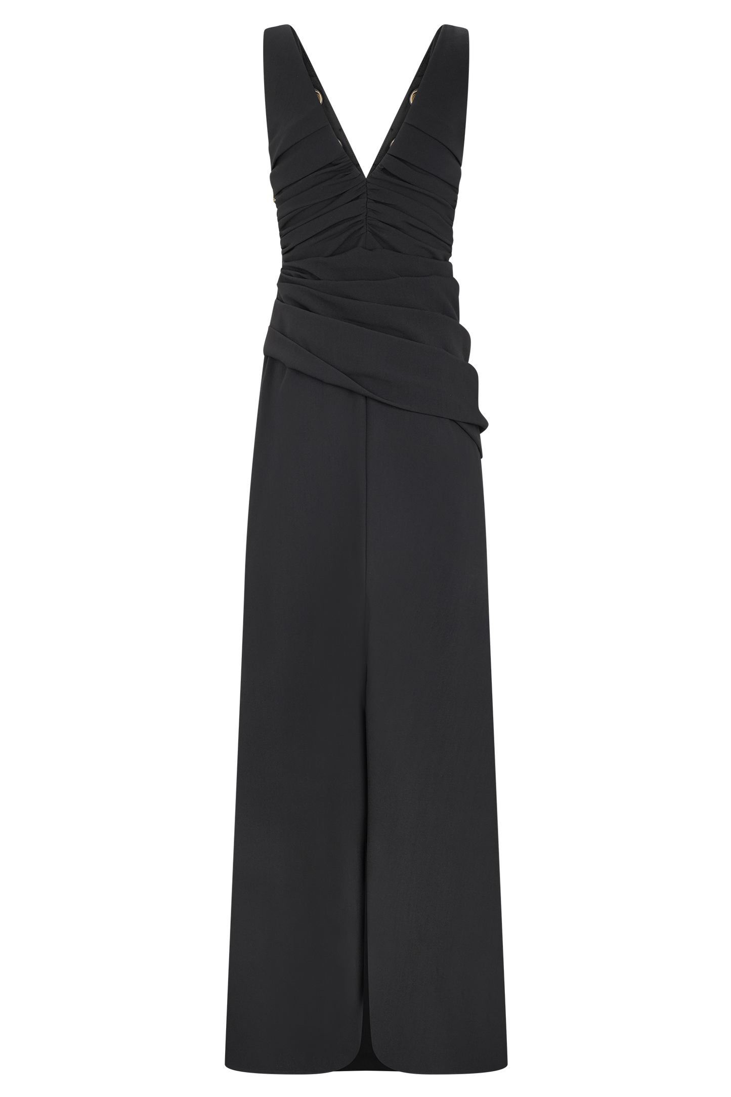 Axton Low Neck Maxi Dress - Black