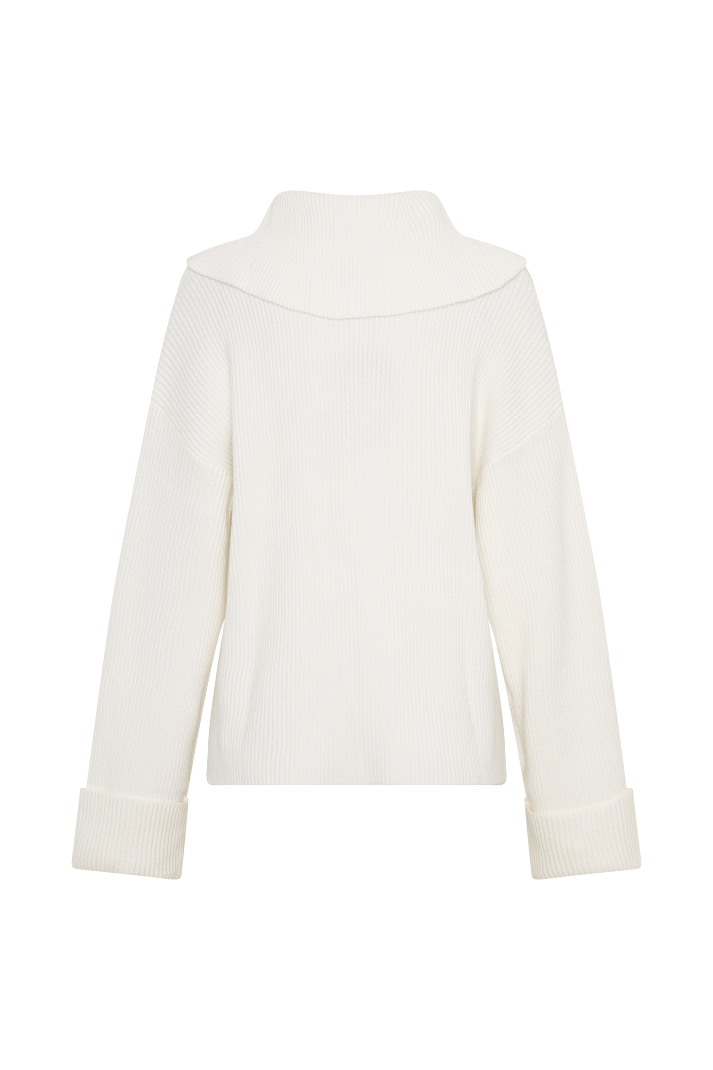 Bianka V Neck Knit Jumper - Off White
