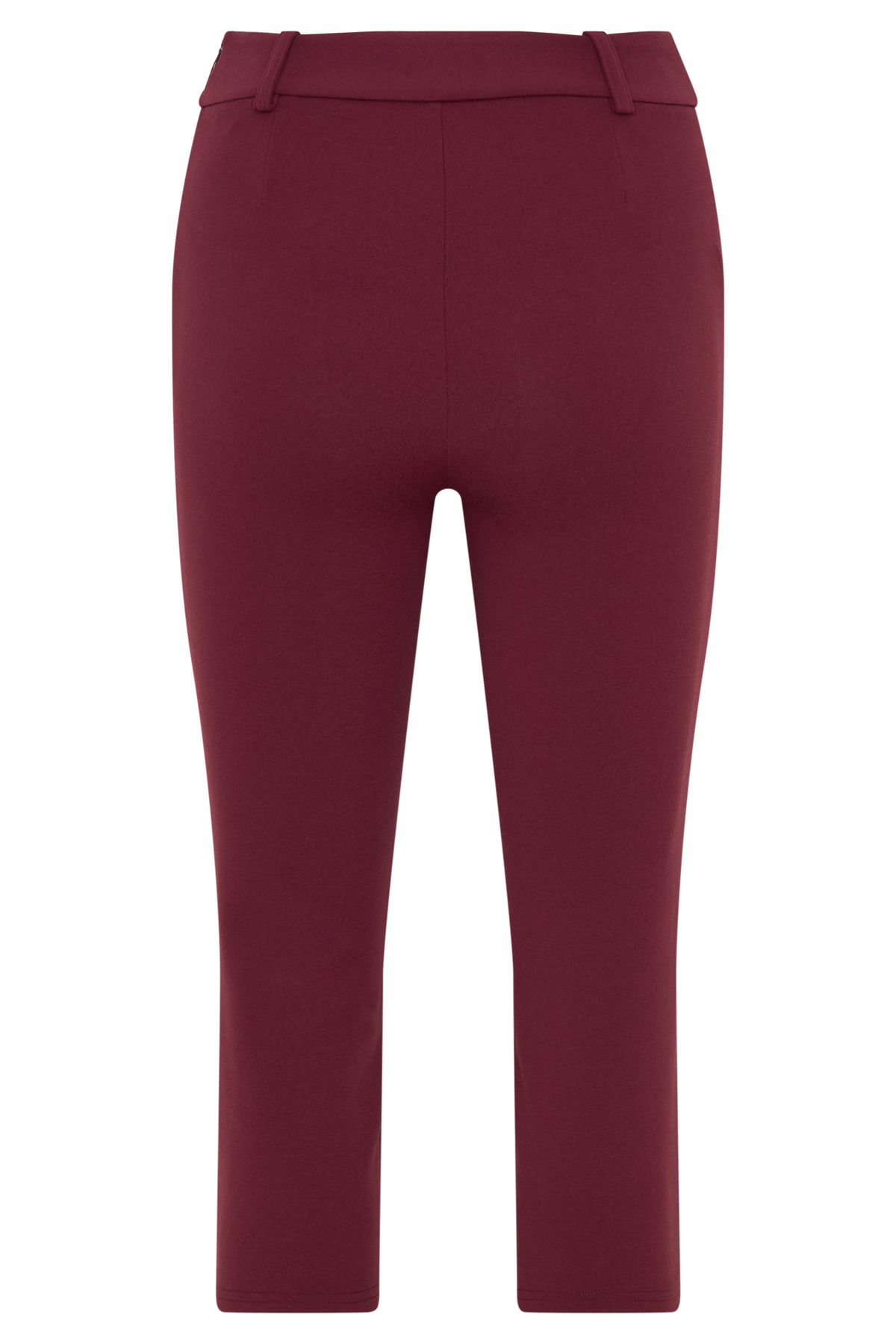 Blanca Stretch Crepe Capri Pants - Mahogany