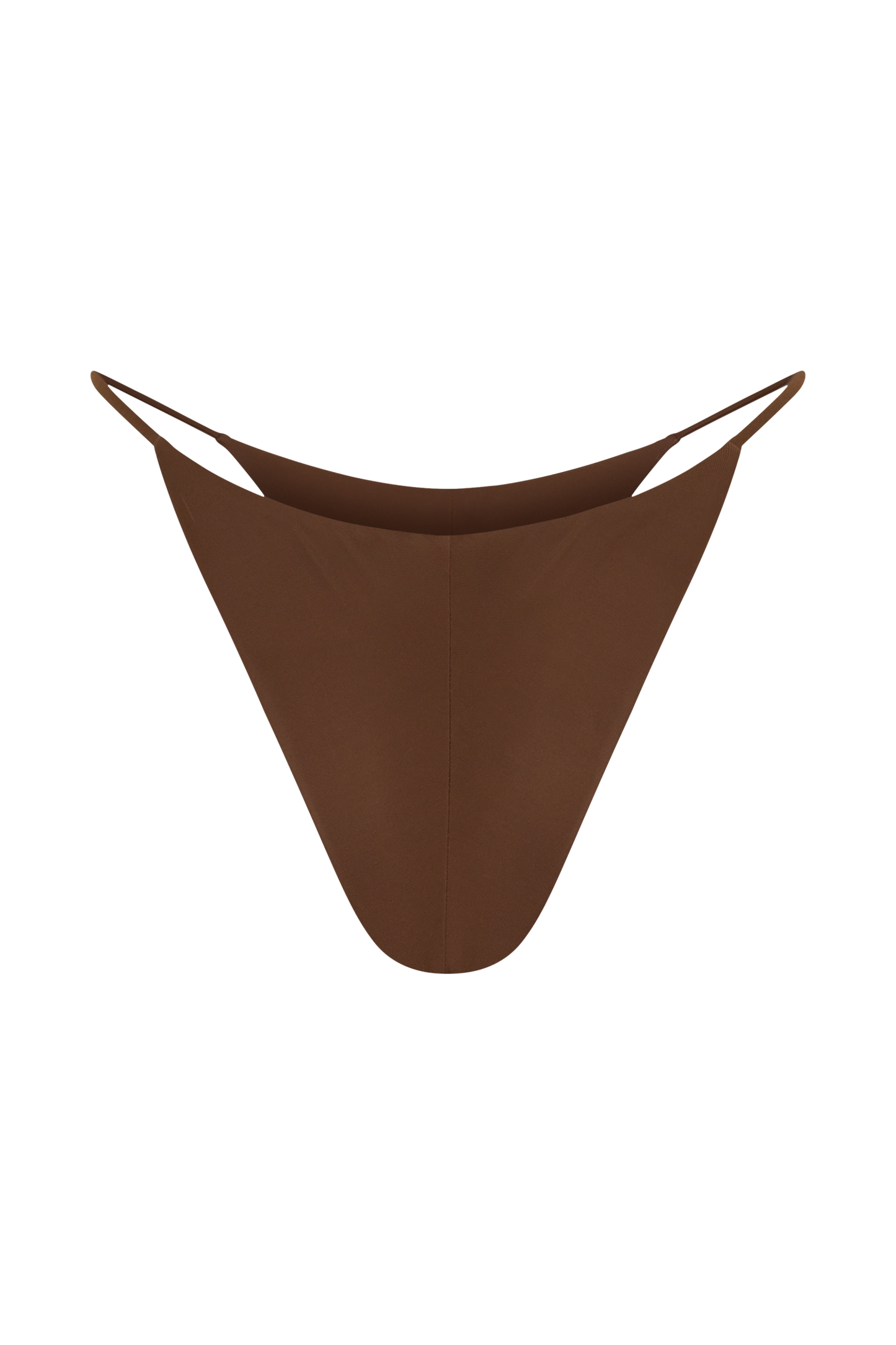 Bloom Embroidered Bikini Bottom - Chocolate With Pale Blue Embroidery