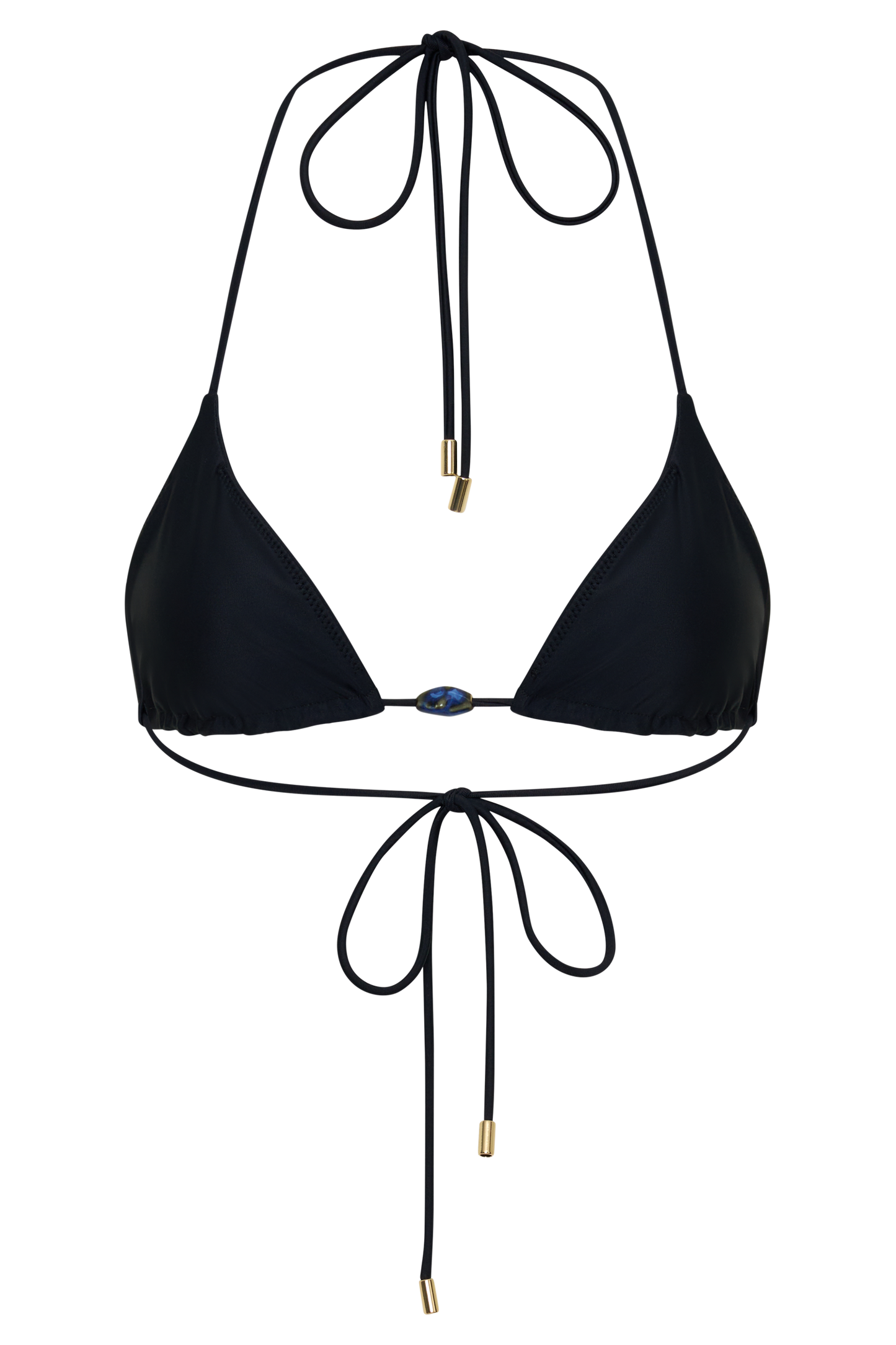 Blossom Classic Triangle Bikini Top - Black
