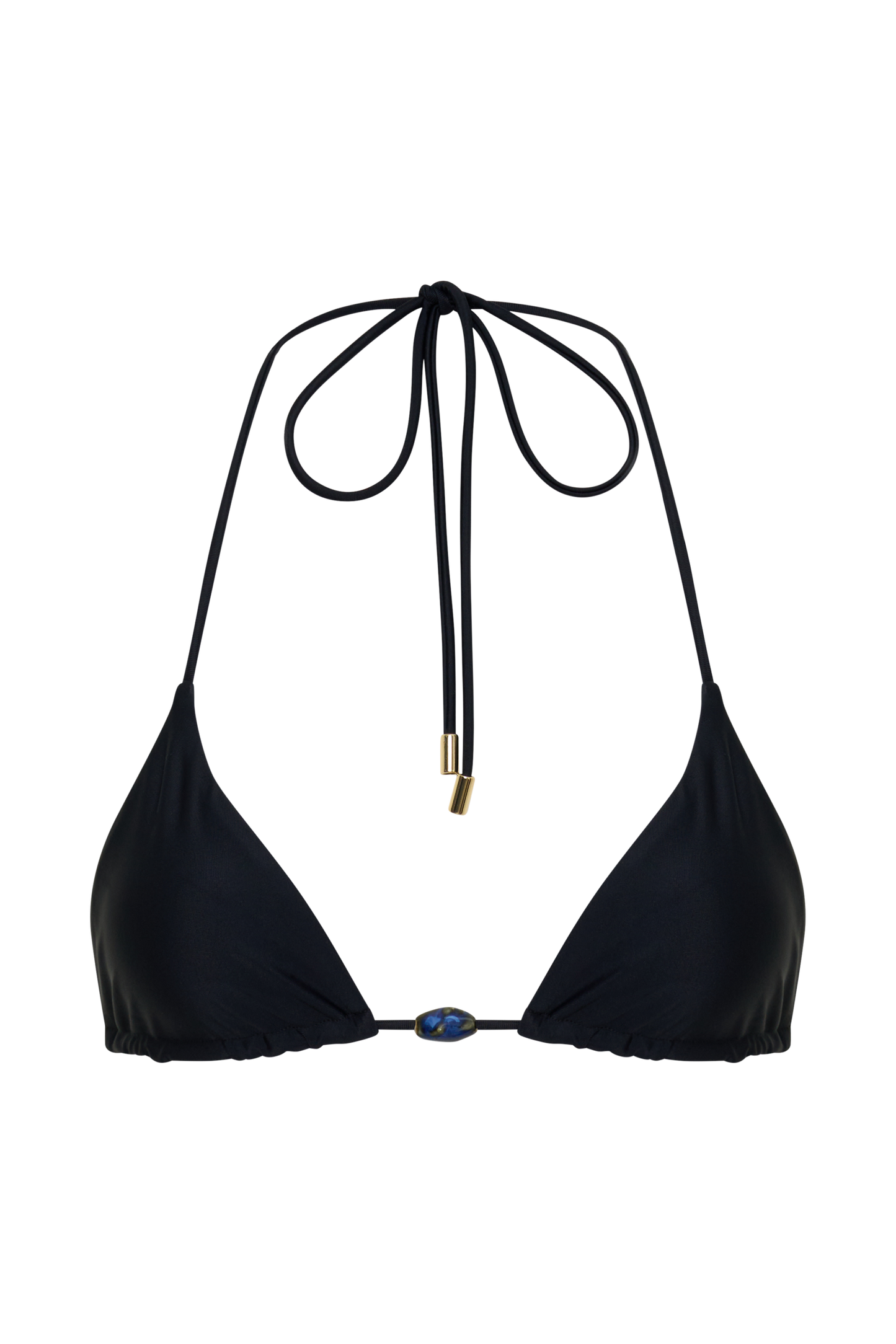Blossom Classic Triangle Bikini Top - Black