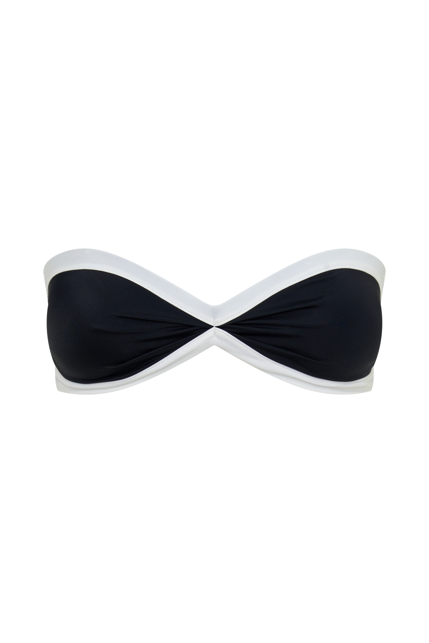 Briar Strapless Bikini Top - Black/White
