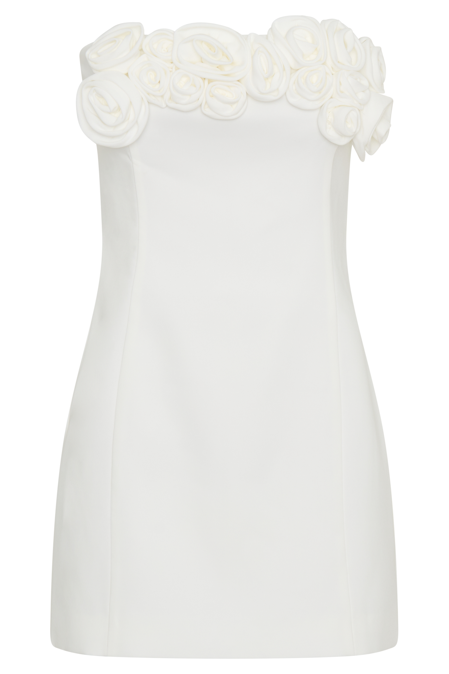 Brooks Rose Mini Dress - White