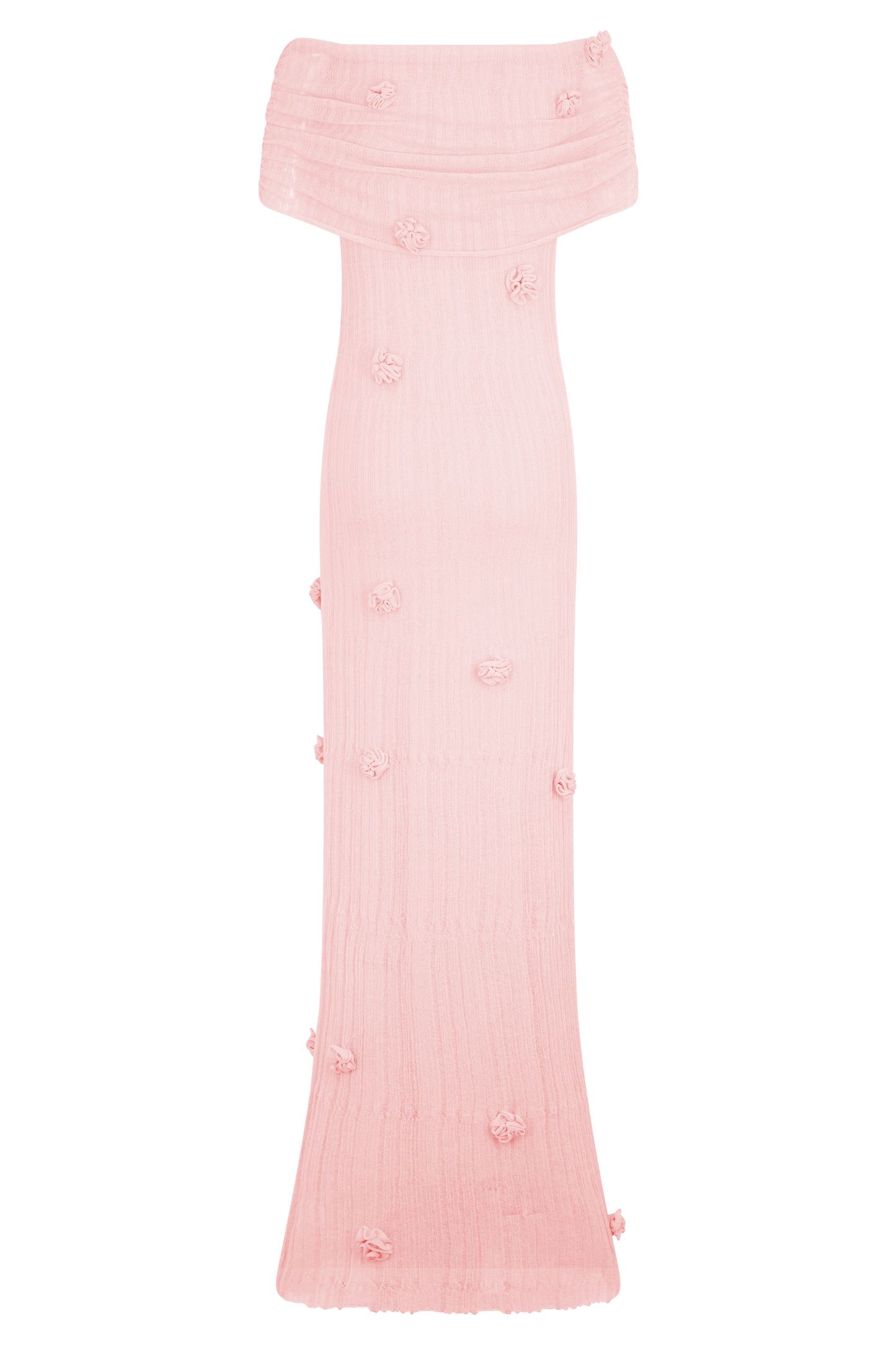 Brynn Orchid Knit Maxi Dress - Pastel Pink