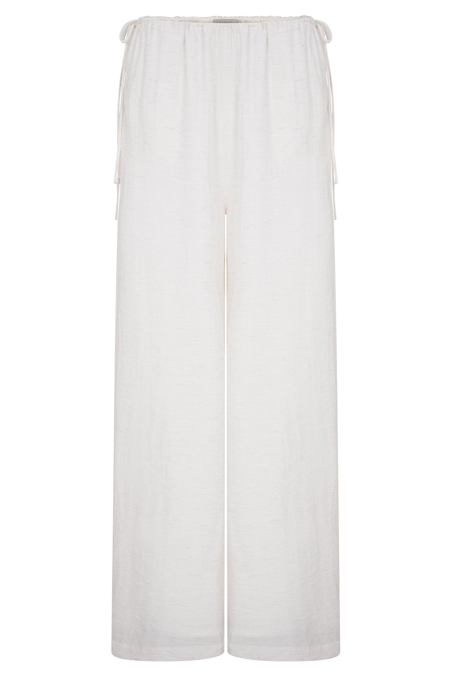Callum Drawstring Straight Leg Pants - White #9