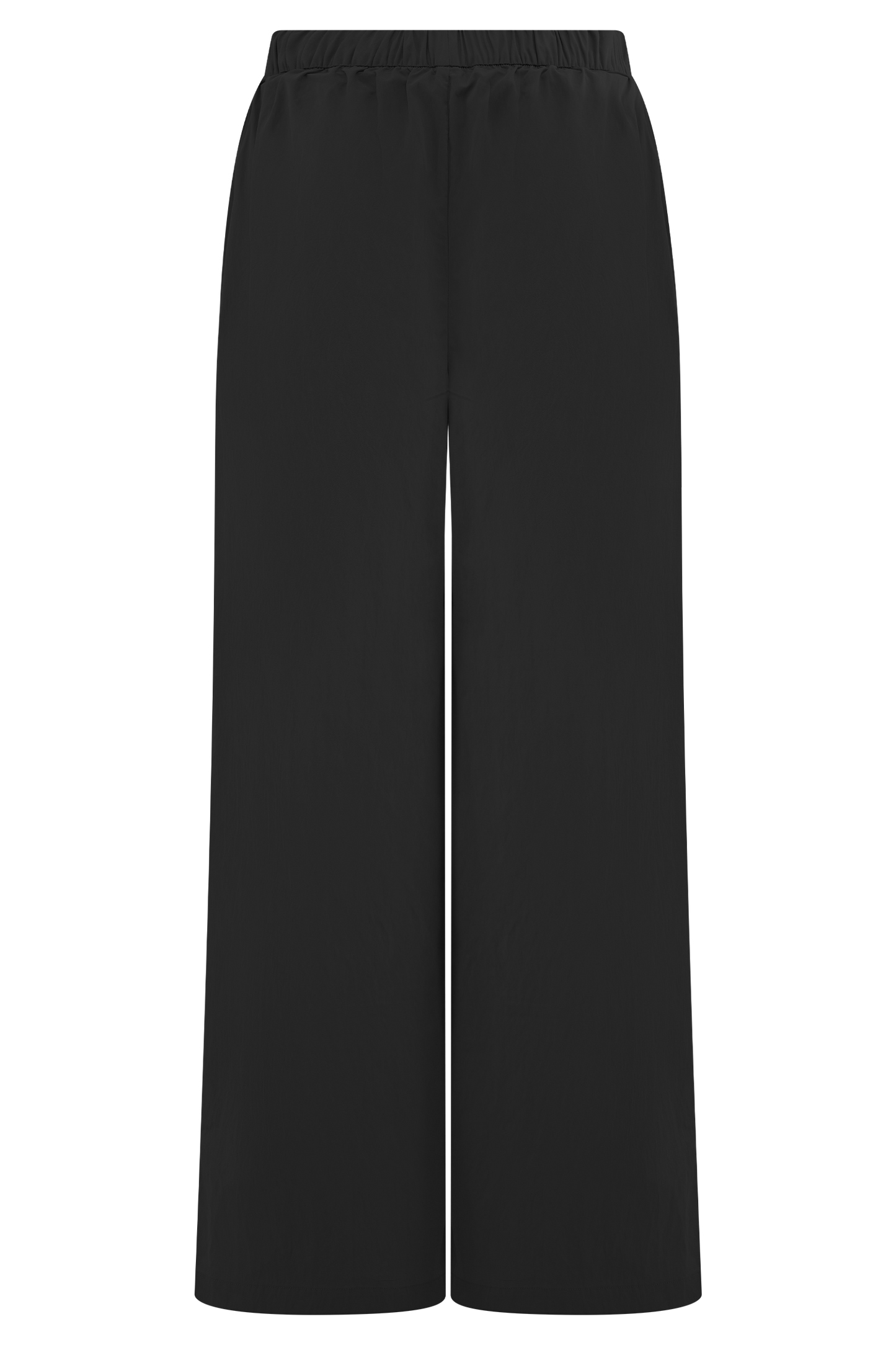 Campbell Cotton Wide Leg Pants - Black