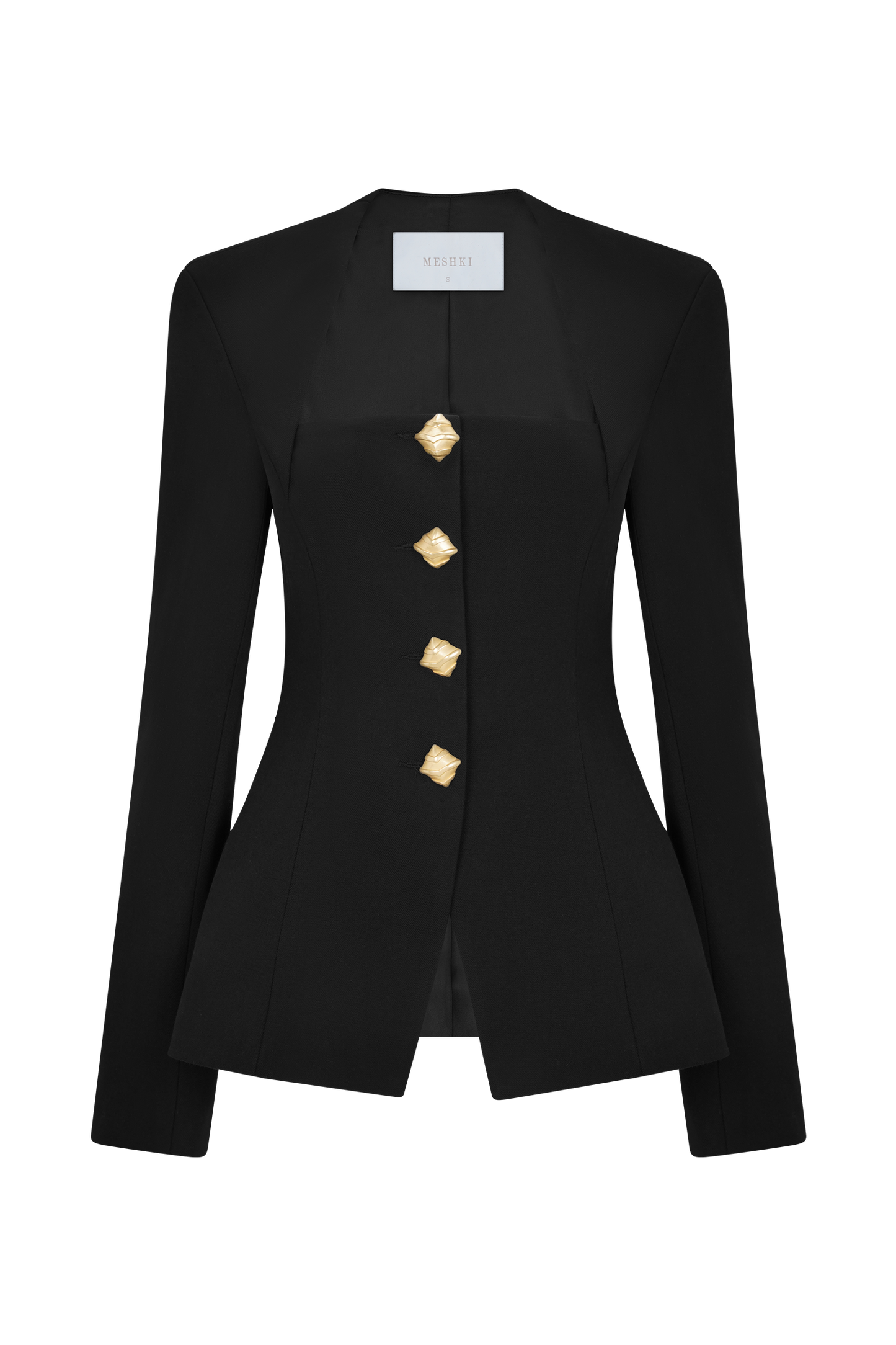 Christel Suiting Fitted Blazer - Black