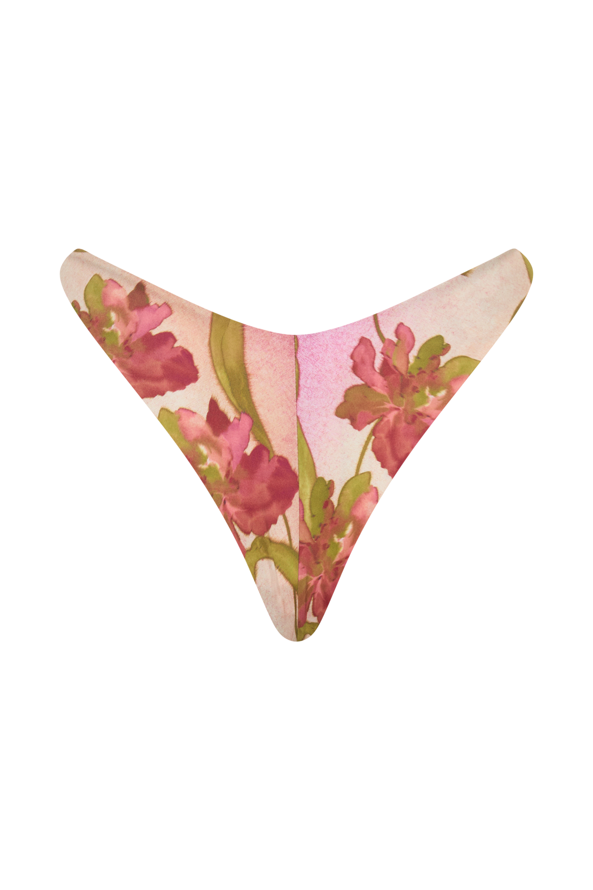 Clover Brazilian Bikini Bottom - Camellia Flower Print