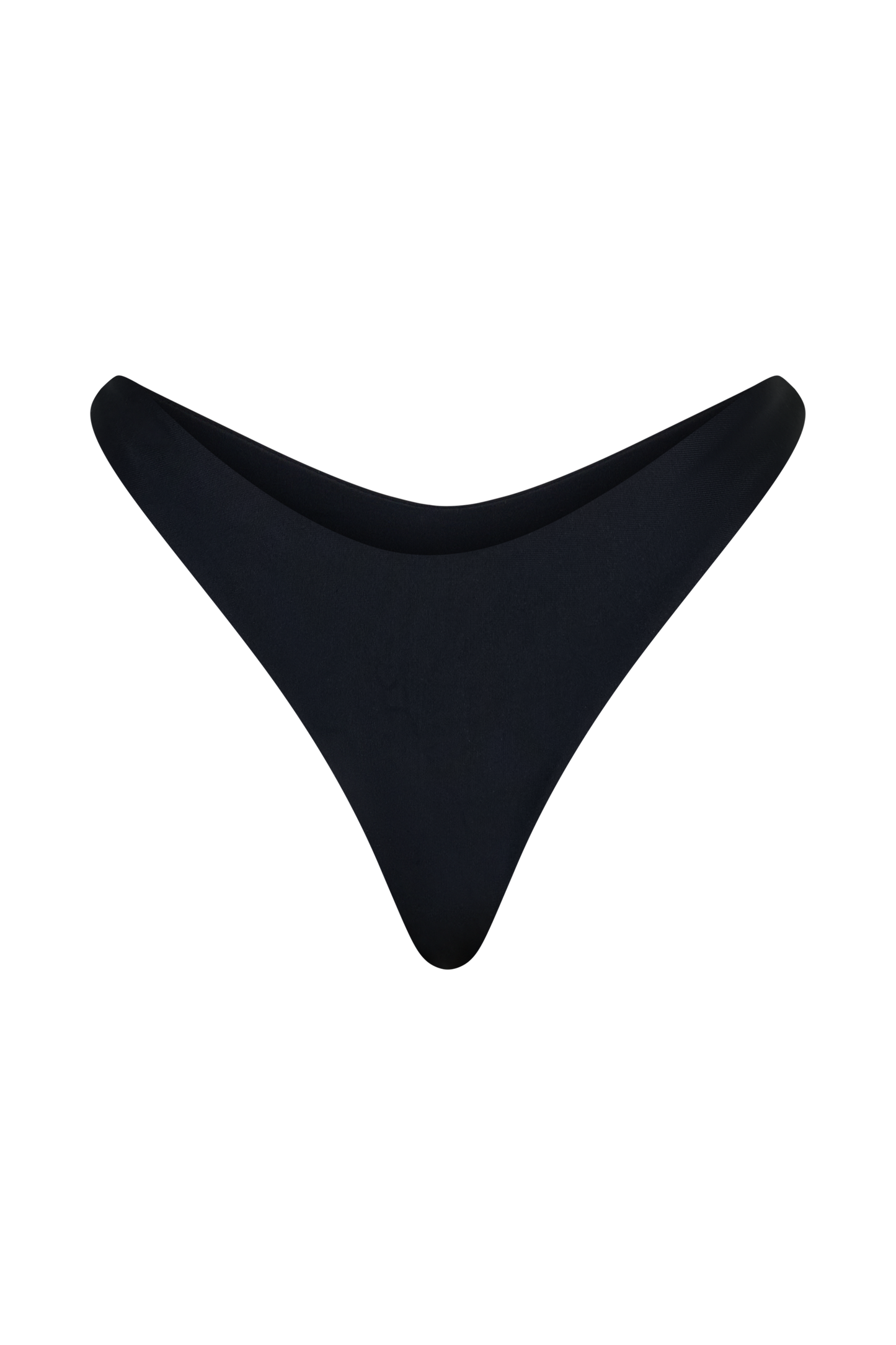 Coralia High Side Thong Bikini Bottom - Black