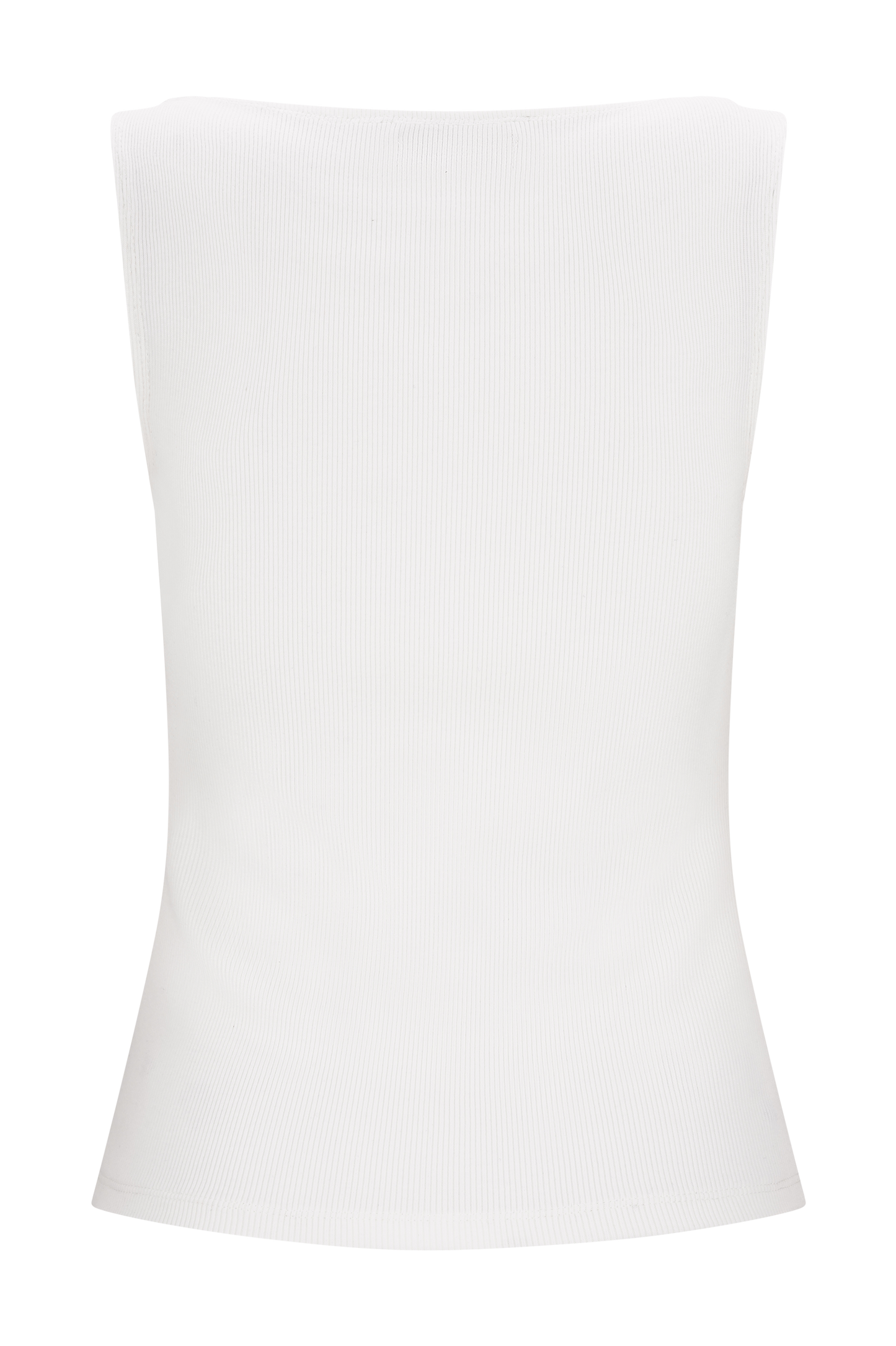 Coraline Panelled Sleeveless Top - White
