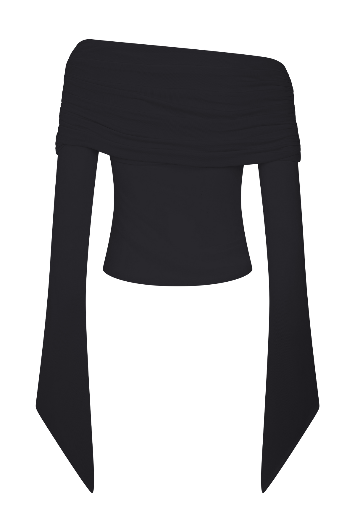 Dahlia One Shoulder Top - Black