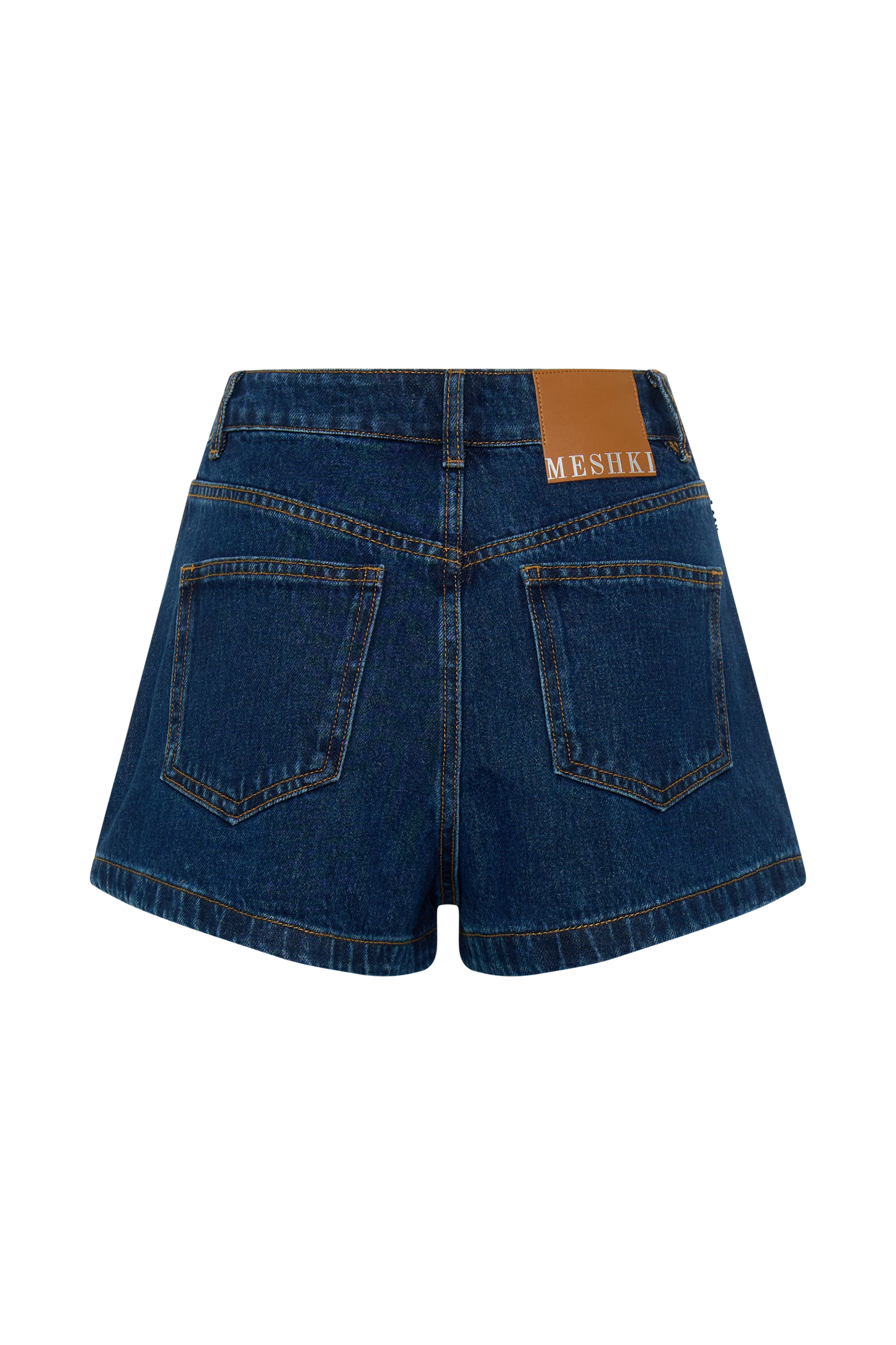 Dan Diamante Denim Shorts - Midnight Blue
