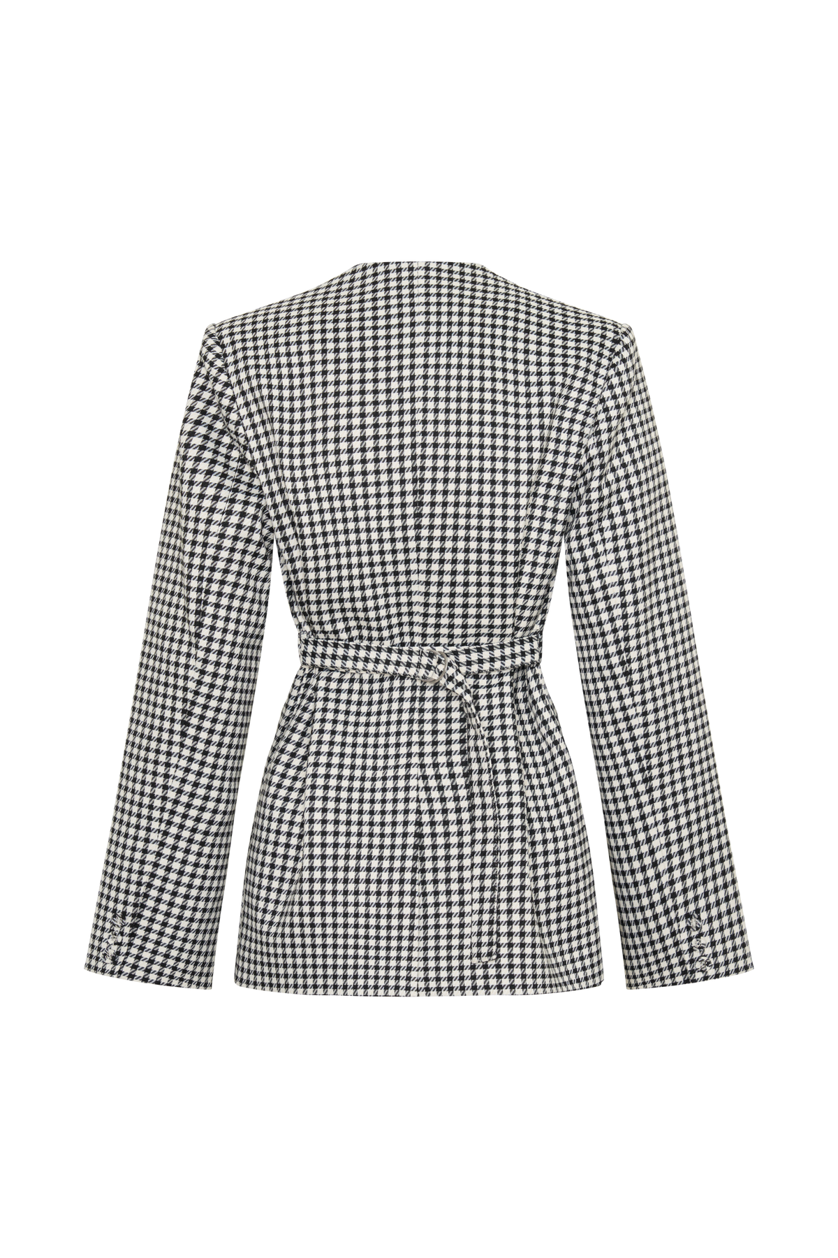 Darcie Drop Shoulder Suiting Blazer - Houndstooth