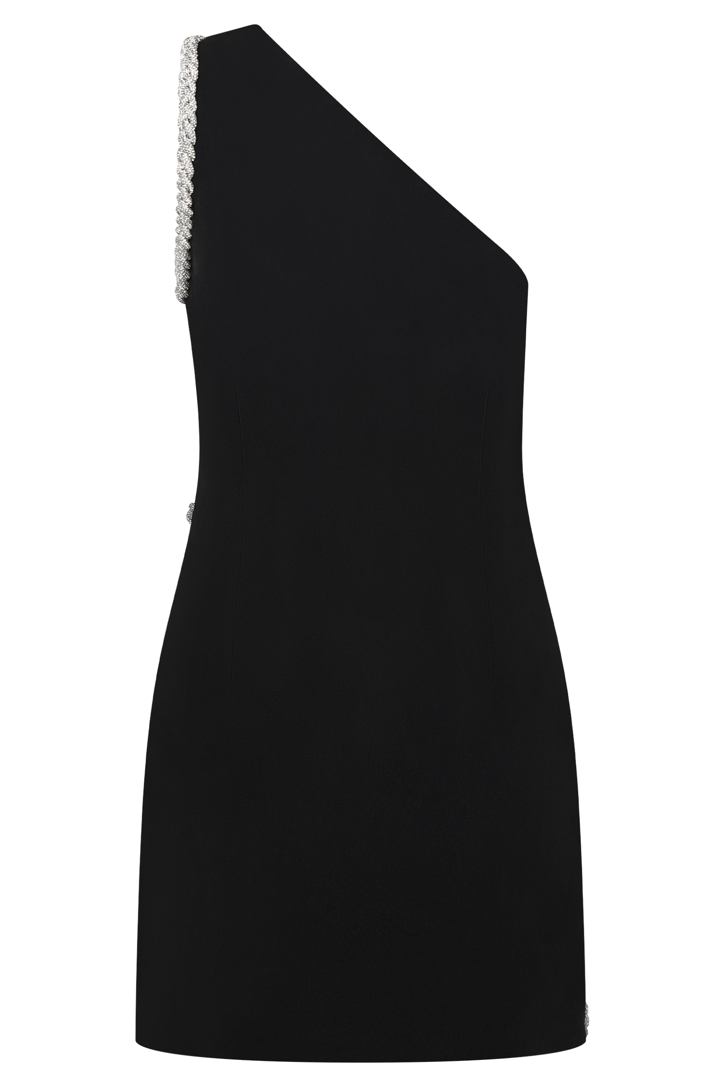 Eleonora Diamante Trim Mini Dress - Black