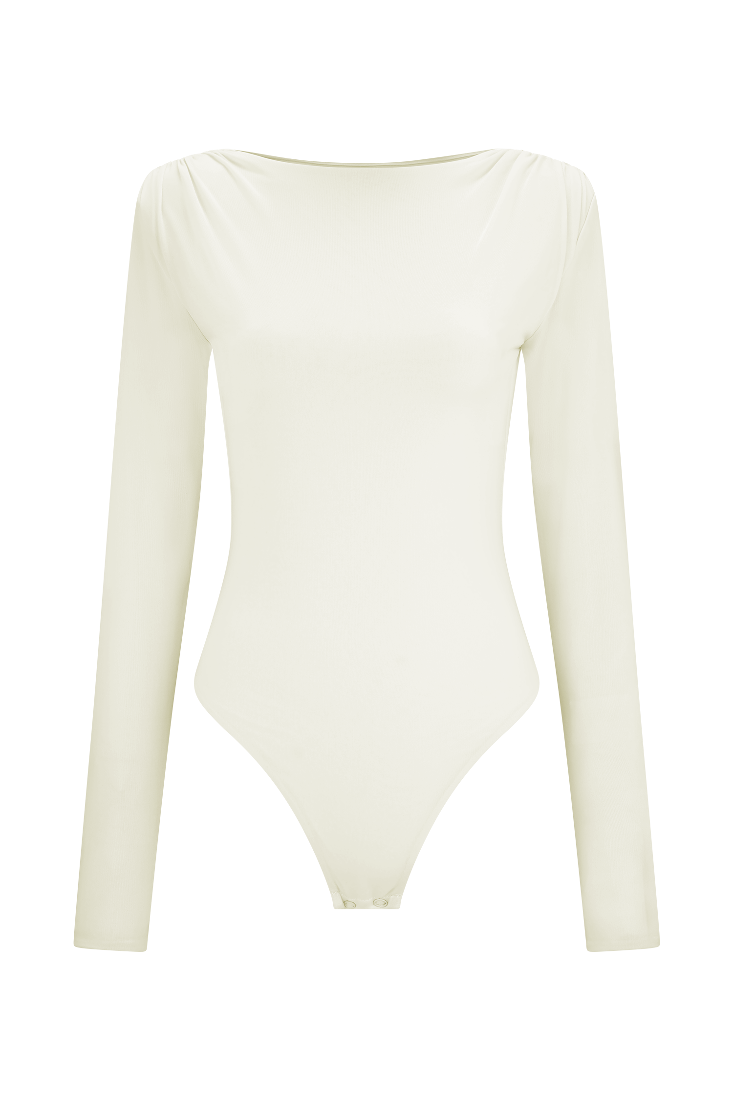 Elsie Shoulder Pad Bodysuit - Ivory #7