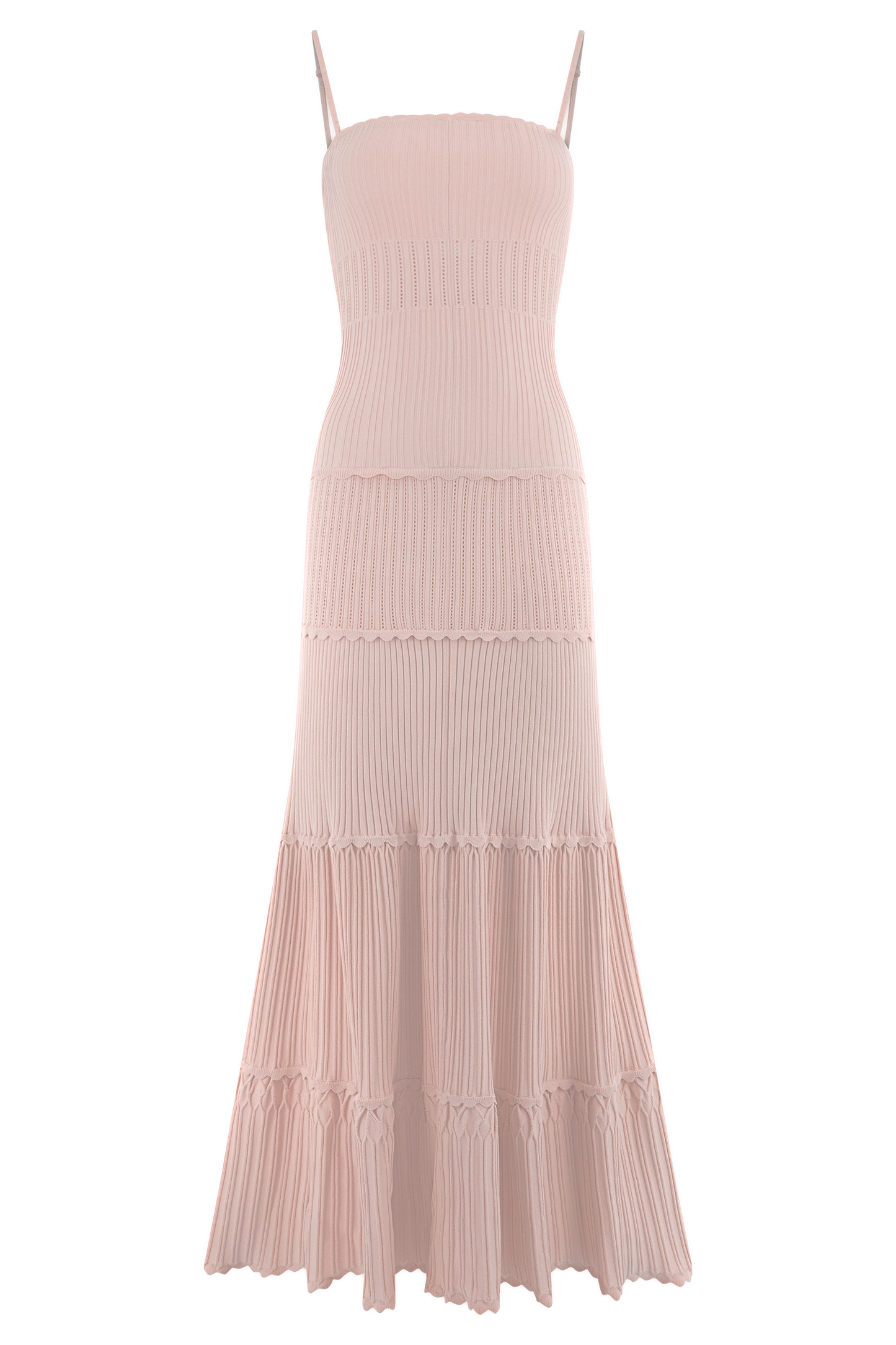 Finley Pointelle Knit Maxi Dress - Baby Pink